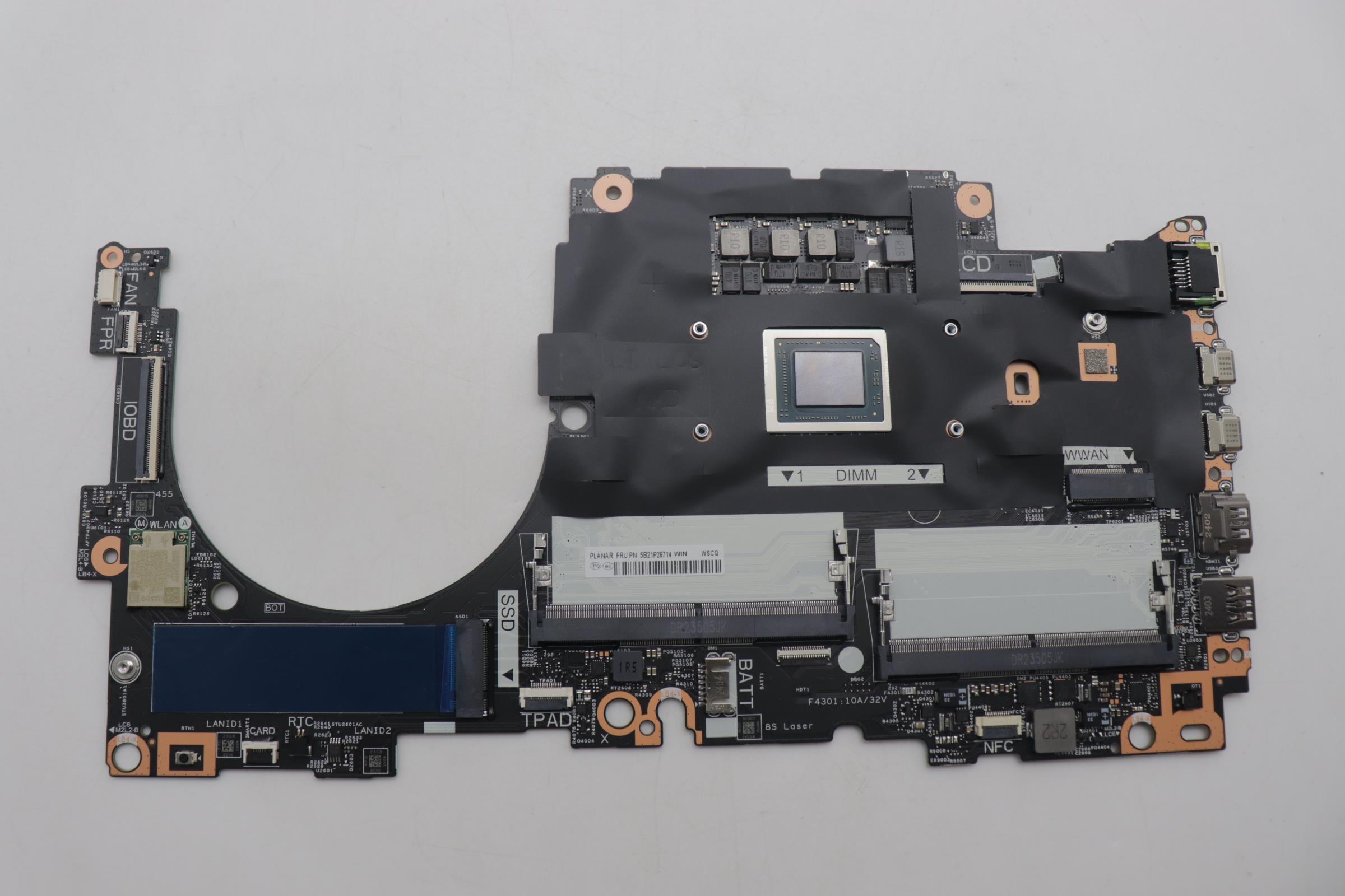 5B21P26714 - Original Lenovo System Board FL R7P 7735U UMA WINYDYdL3YAFWS