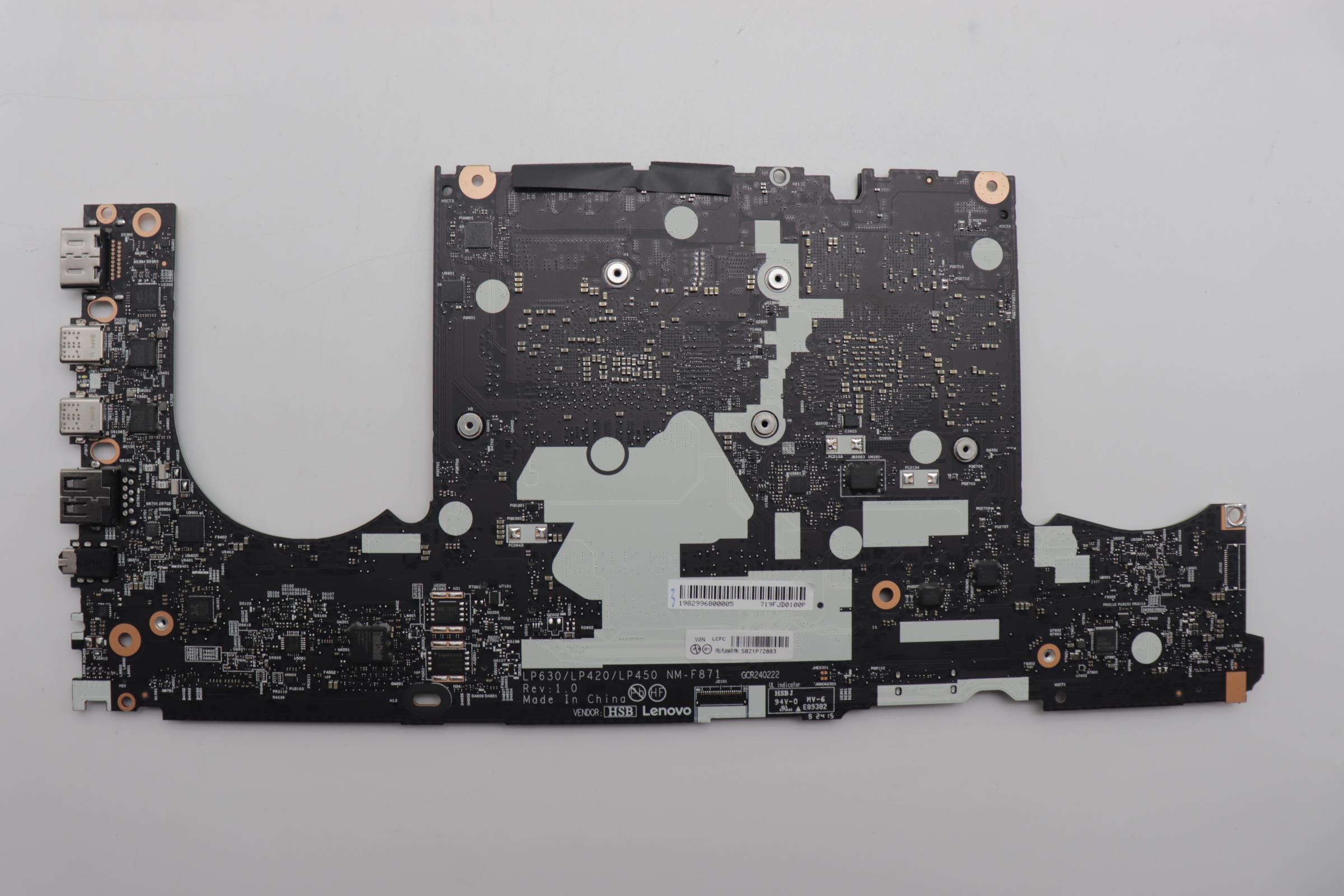 5B21P72883 - Original Lenovo System Board FLU7165H500AdAX211WINyAyDTyABEI