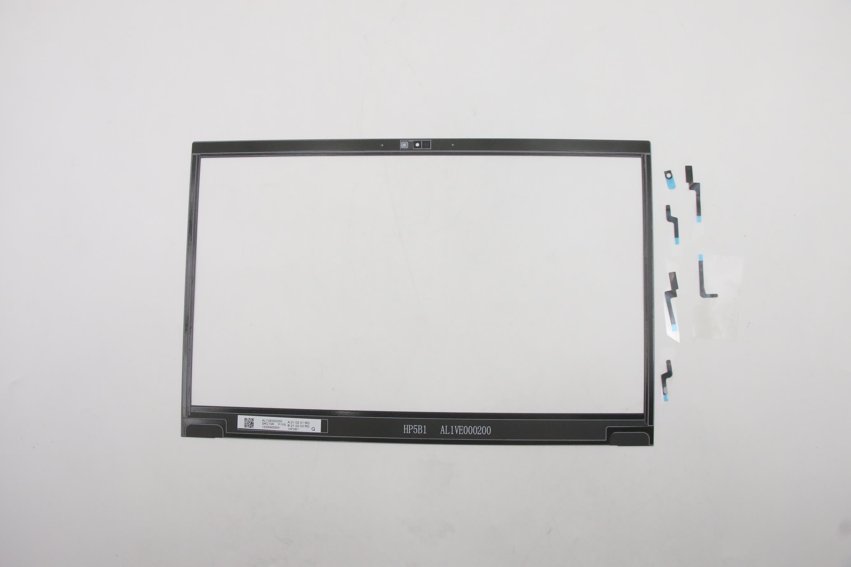 5B30Z38894 - Original Lenovo IRONHIDE-3.0 INTEL FRU BEZEL Sheet with Tape for IR Grey AL P15SG2