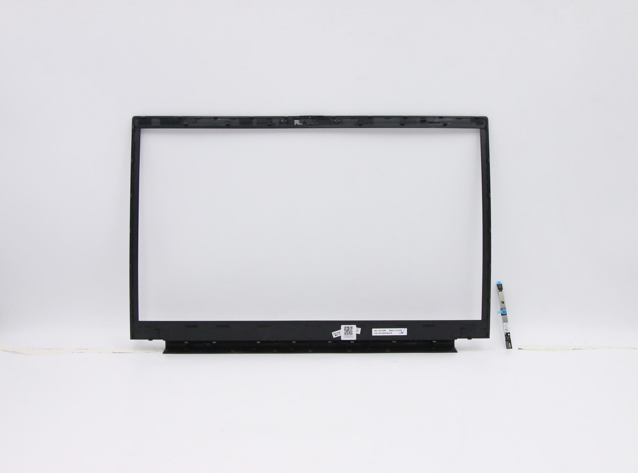 5B30Z84378 - Original Lenovo Mudflap1.0 INTEL FRU BEZEL E5A0 B BEZEL w camera shutter E15 ,w/camera