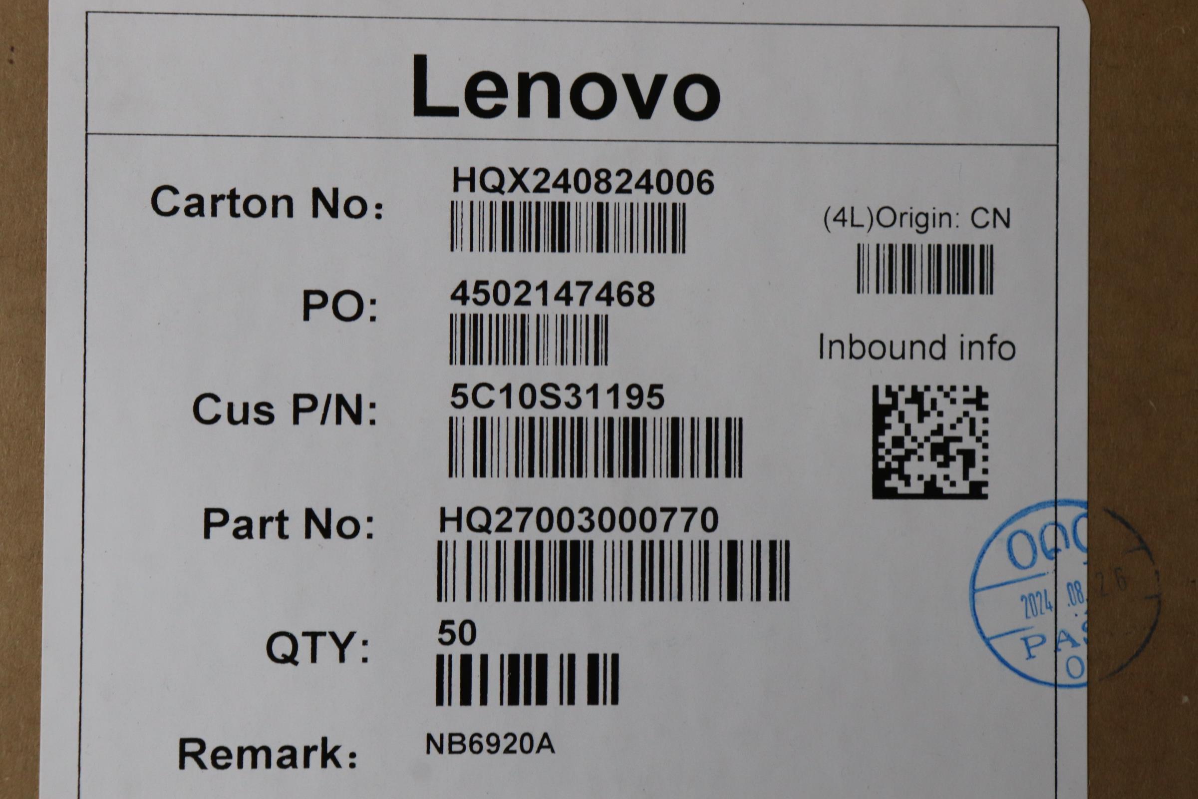 5C10S31195 - Original Lenovo FP board Cable H 21NH