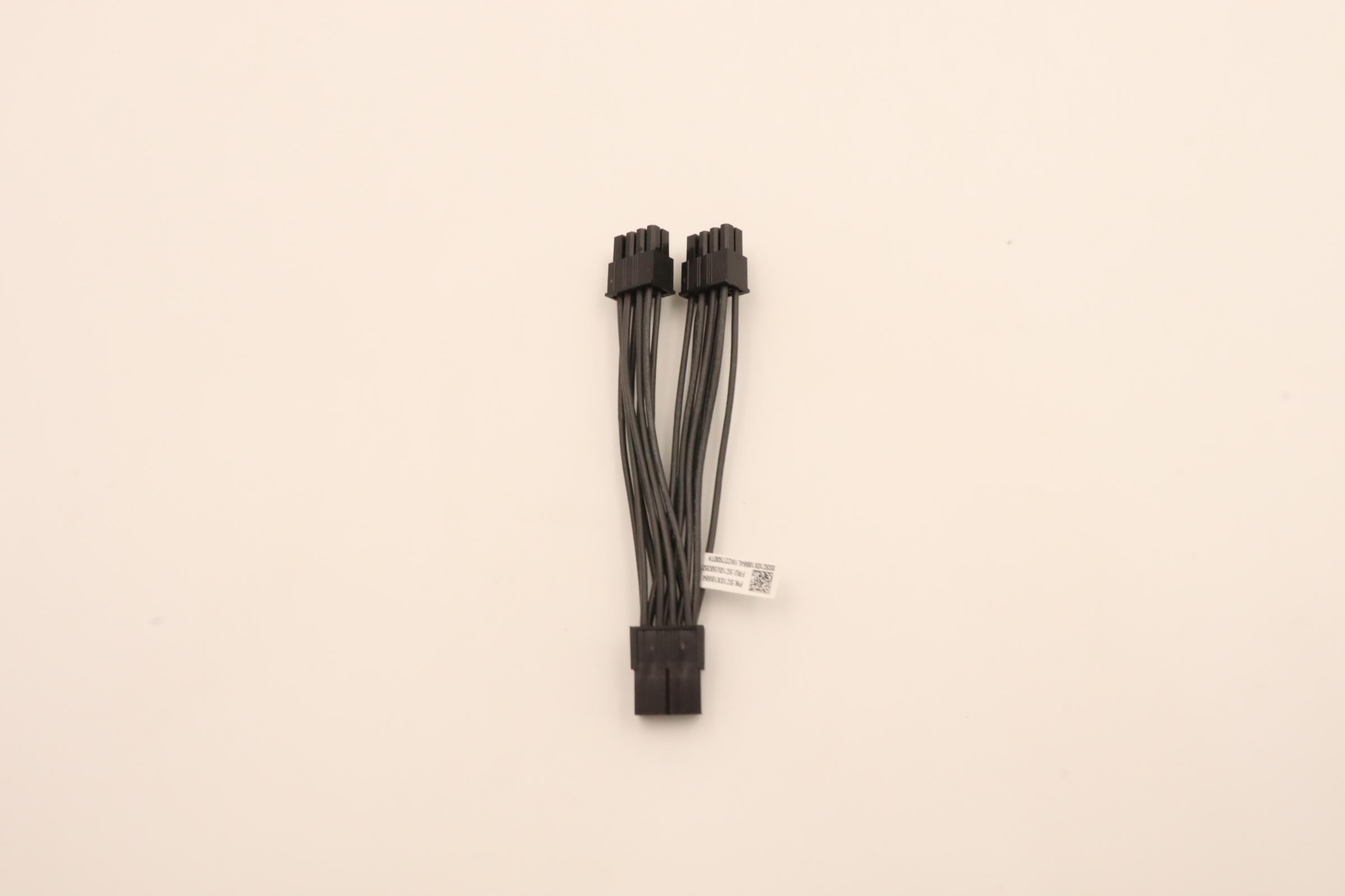 5C10U58353 - Original Lenovo Fru, 2*4 pin female  to  2*4pin+2*4pin male  mini-fit with new latch 100mm Cable