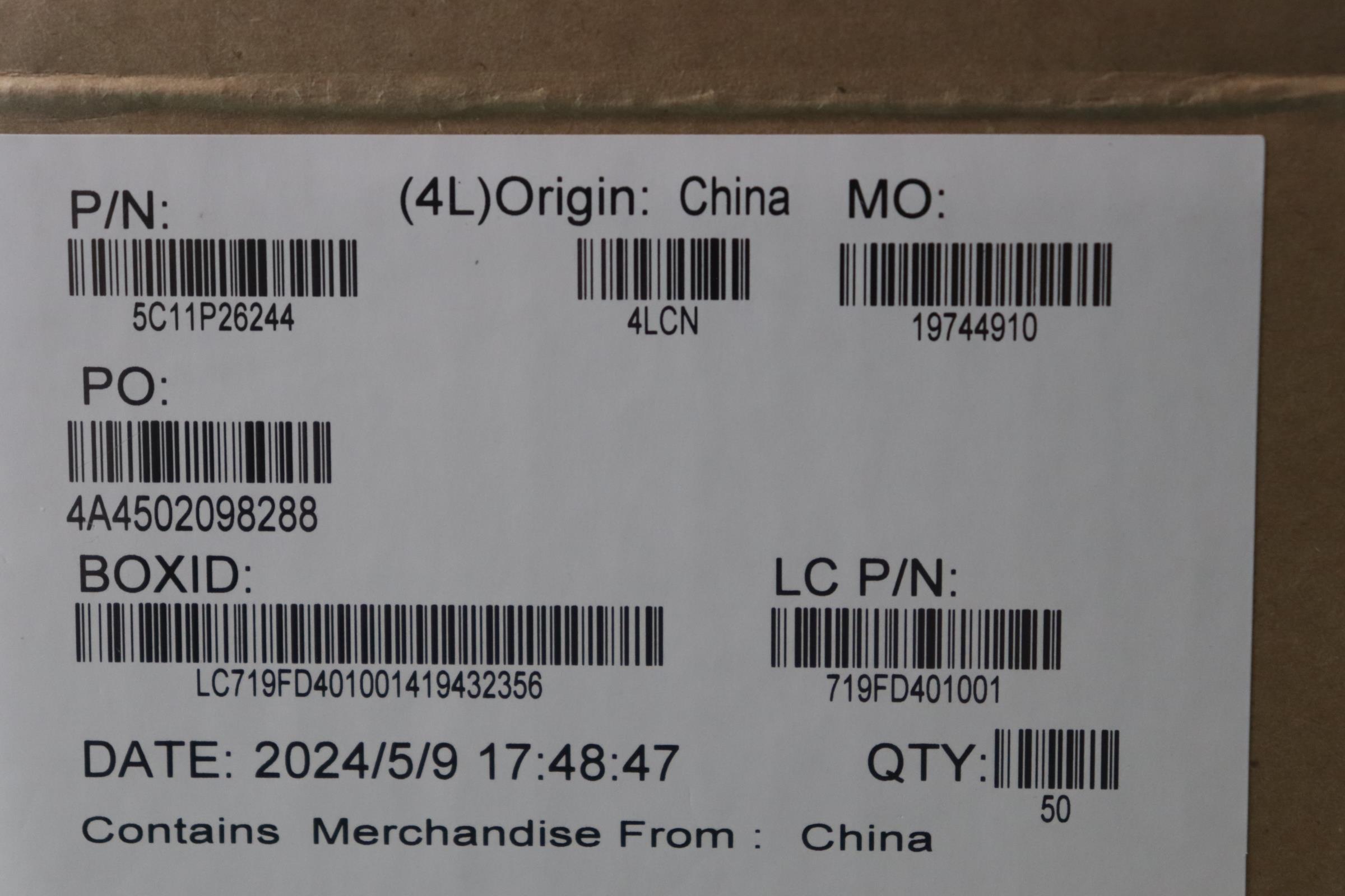 5C11P26244 - Original Lenovo CABLE FRU M/B SCR/B CABLE
