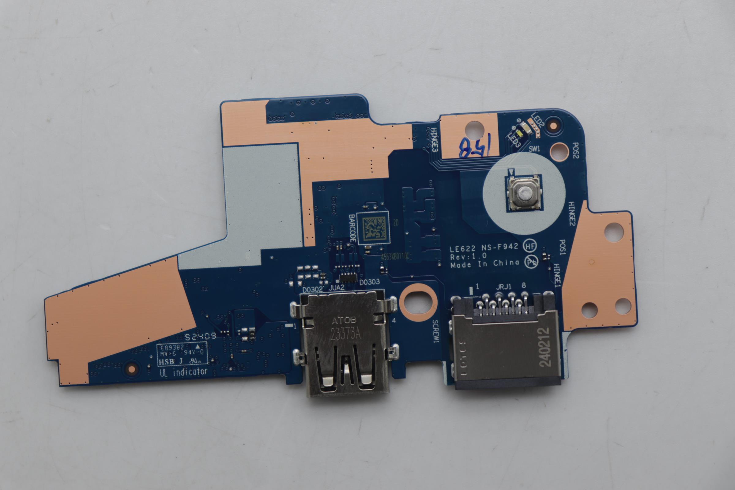 5C51J62795 - Original Lenovo CARDPOP PCBA IO/B NSF942 LE622 W/FPR
