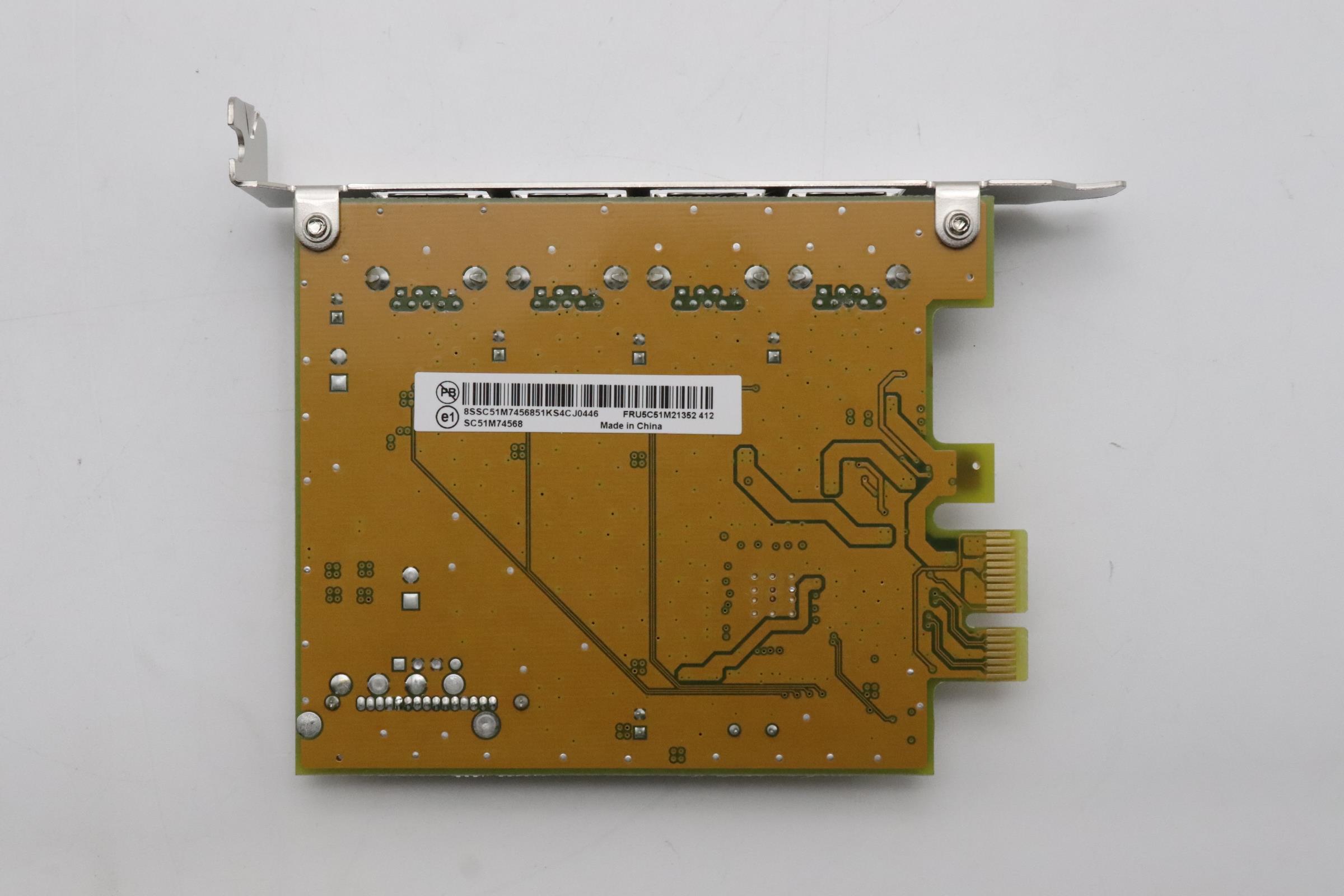 5C51M21352 - Original Lenovo CARDPOP PCIE 1X 4-port USB card