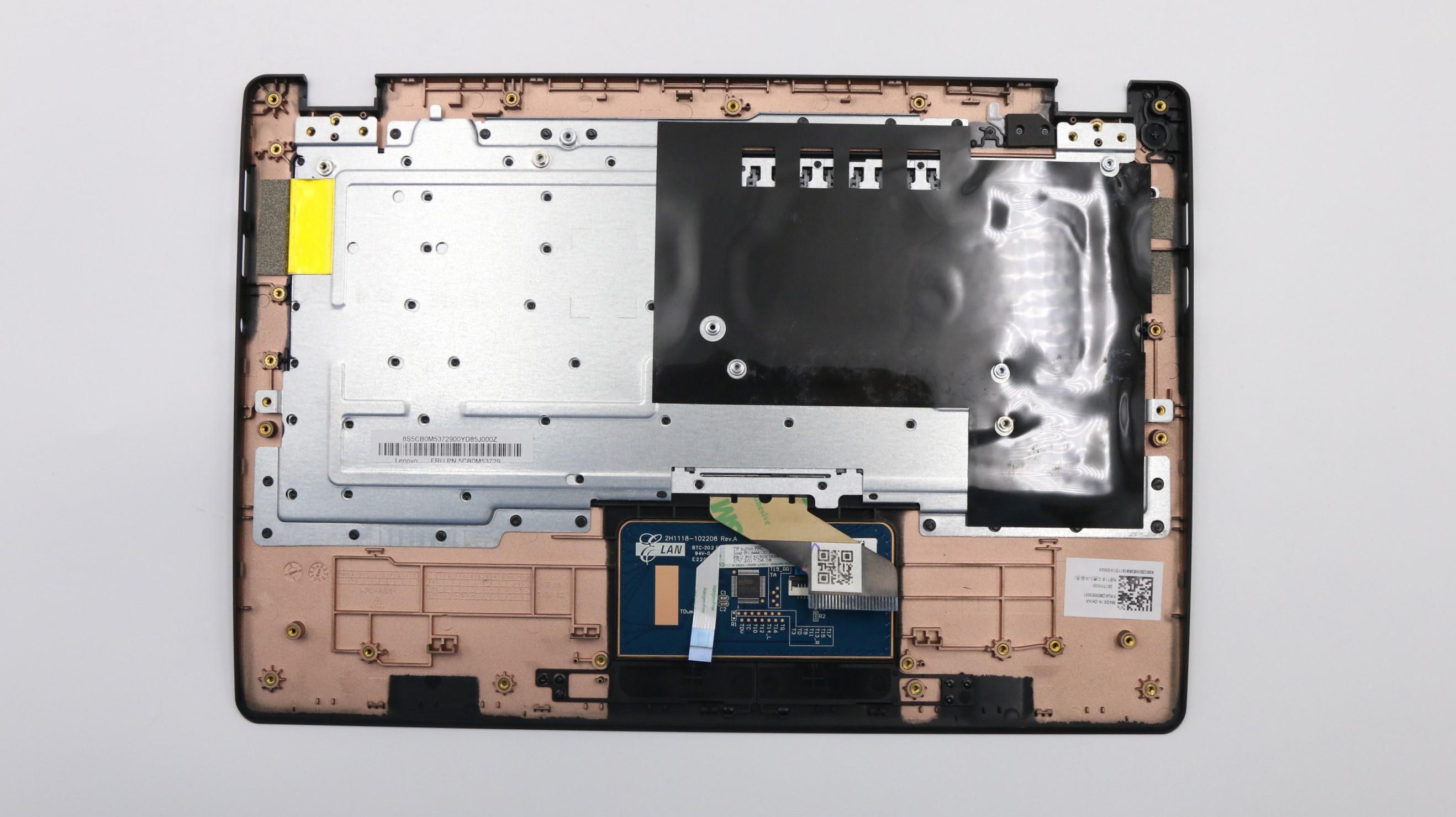 5CB0M53729 - Original Lenovo Keyboard with Upper Cover (Palmrest), English, Black, W/TouchPad, W/Mylar, W/Cable