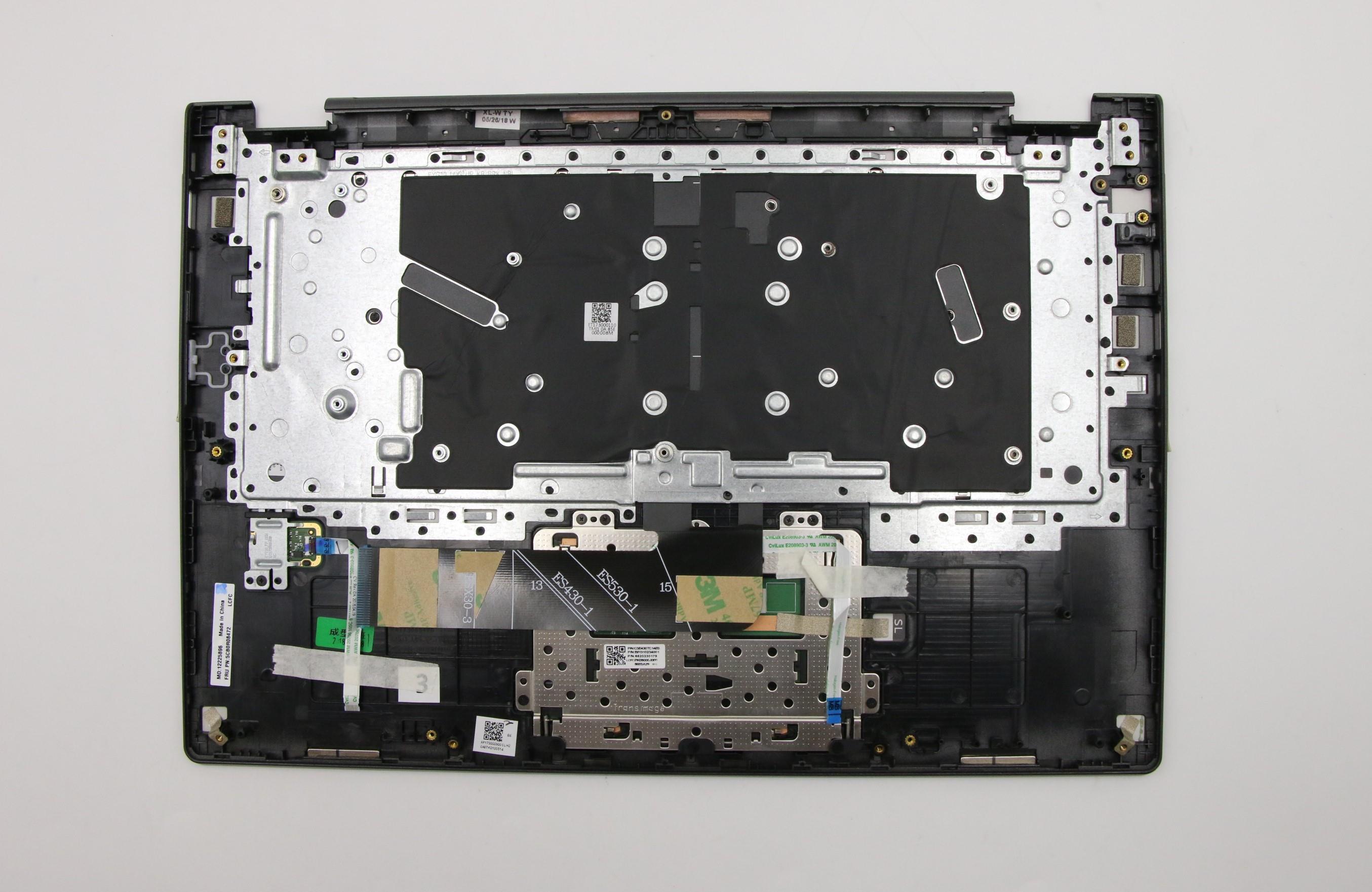 5CB0R08472 - Original Lenovo UpperCase L 81EK W/KB IG FP NBL US