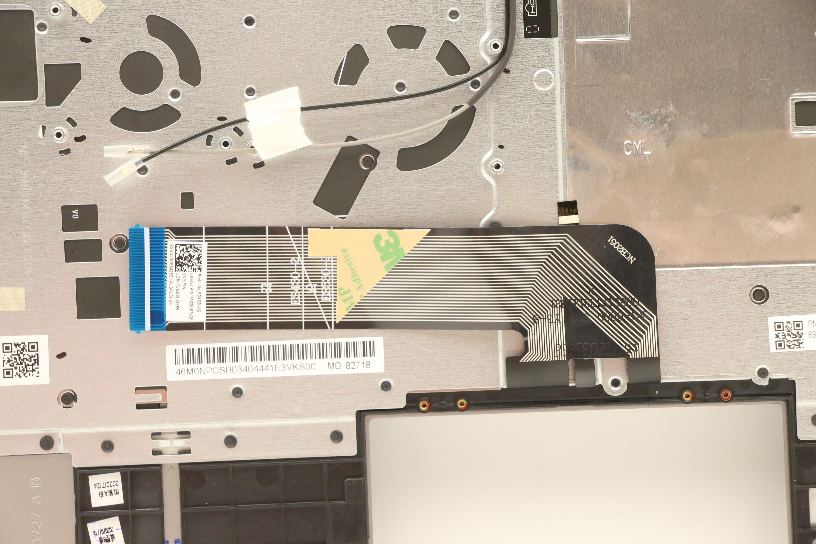 5CB0W44295 - Original Lenovo UpperCaseASM_B MGR_BL W/US