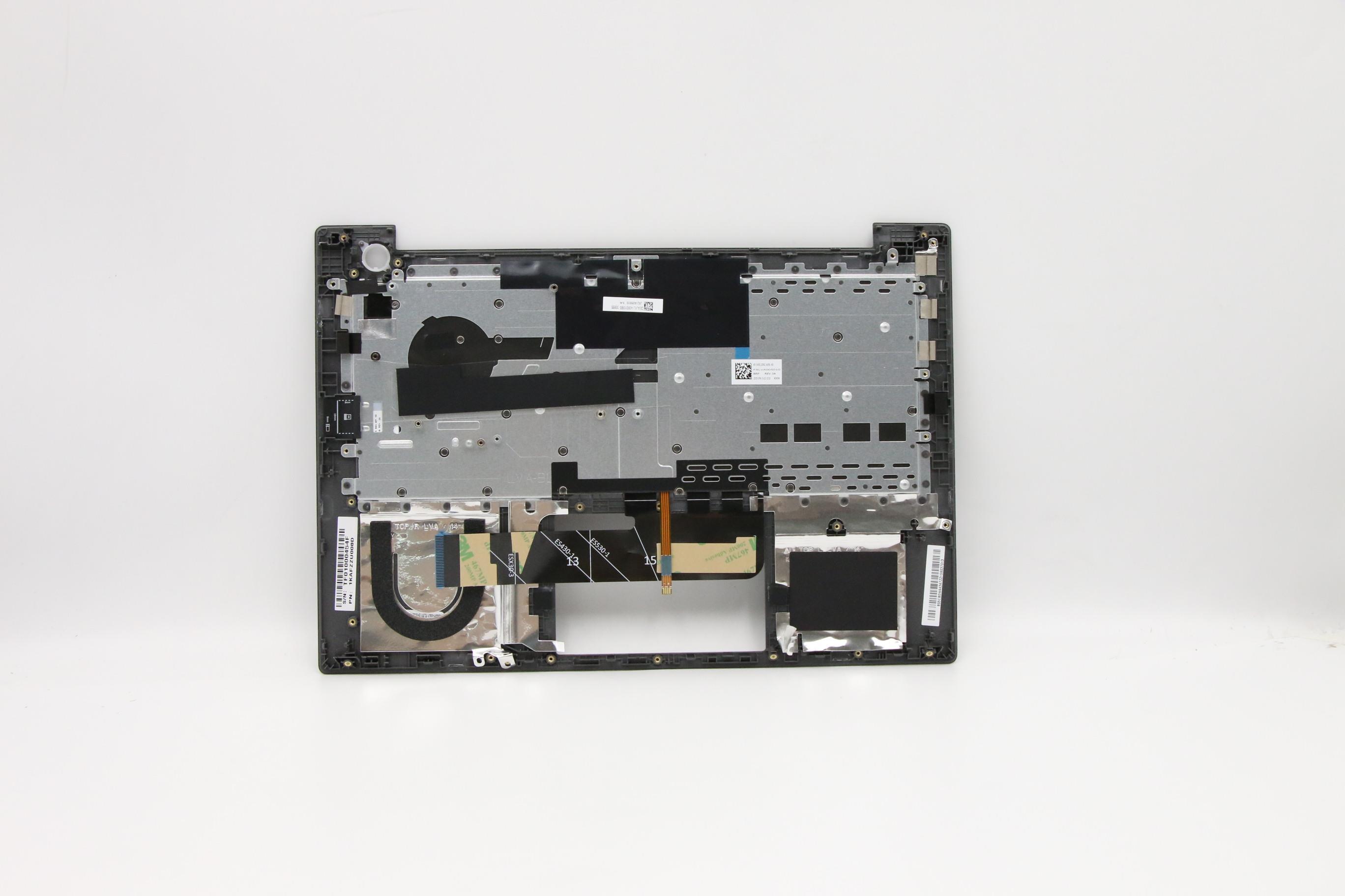 5CB0W44347 - Original Lenovo Keyboard with Palmrest (Cover), English, Mineral Grey, Backlight, Fingerprint, 20RV