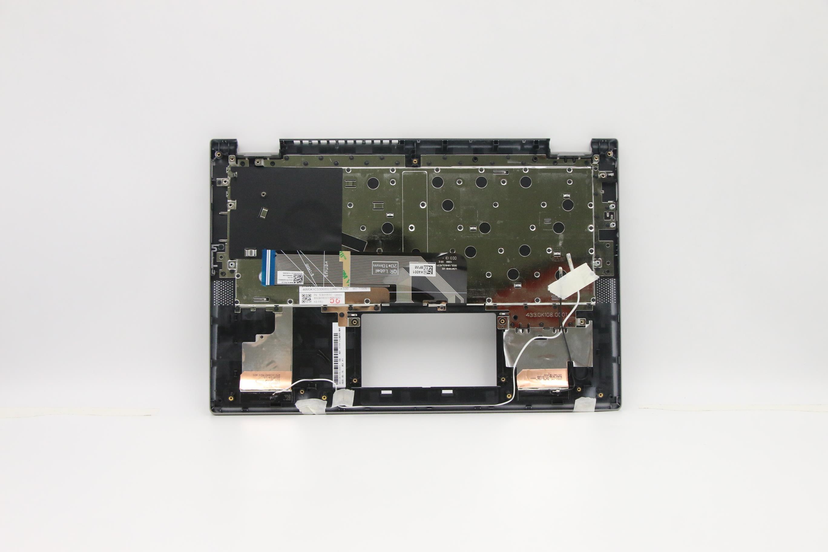 5CB0Y85357 - Original Lenovo Keyboard with Top cover, English Euro, Platinum Grey, Non_Backlight, Non_Fingerprint