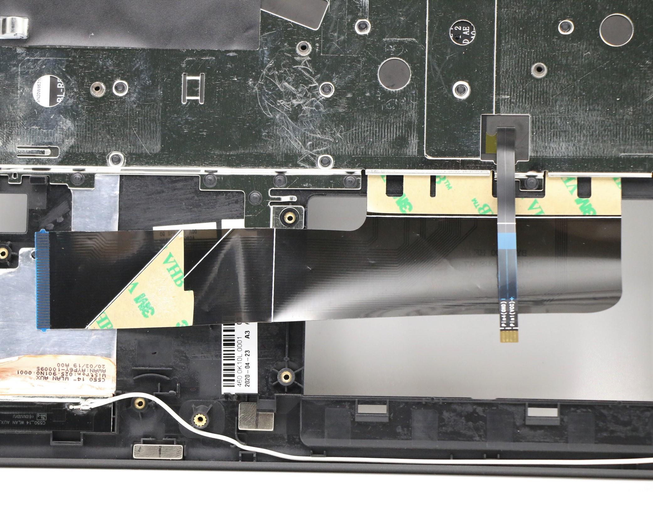 5CB0Y85490 - Original Lenovo Keyboard with Top cover, English, Grey, Backlight