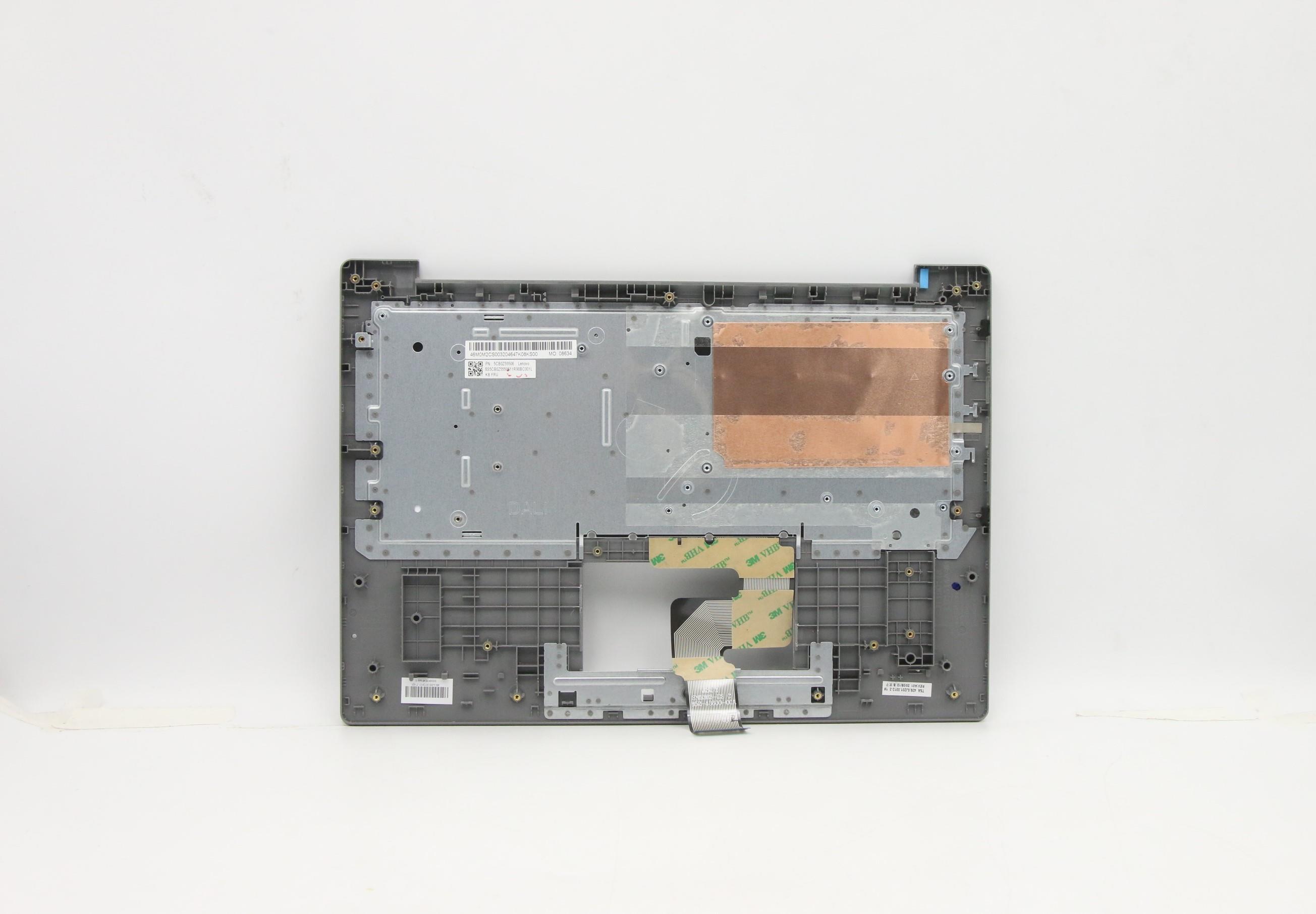 5CB0Z55506 - Original Lenovo Keyboard with Upper Cover (Palmrest), English, Euro, Platinum Grey, Non_Backlight