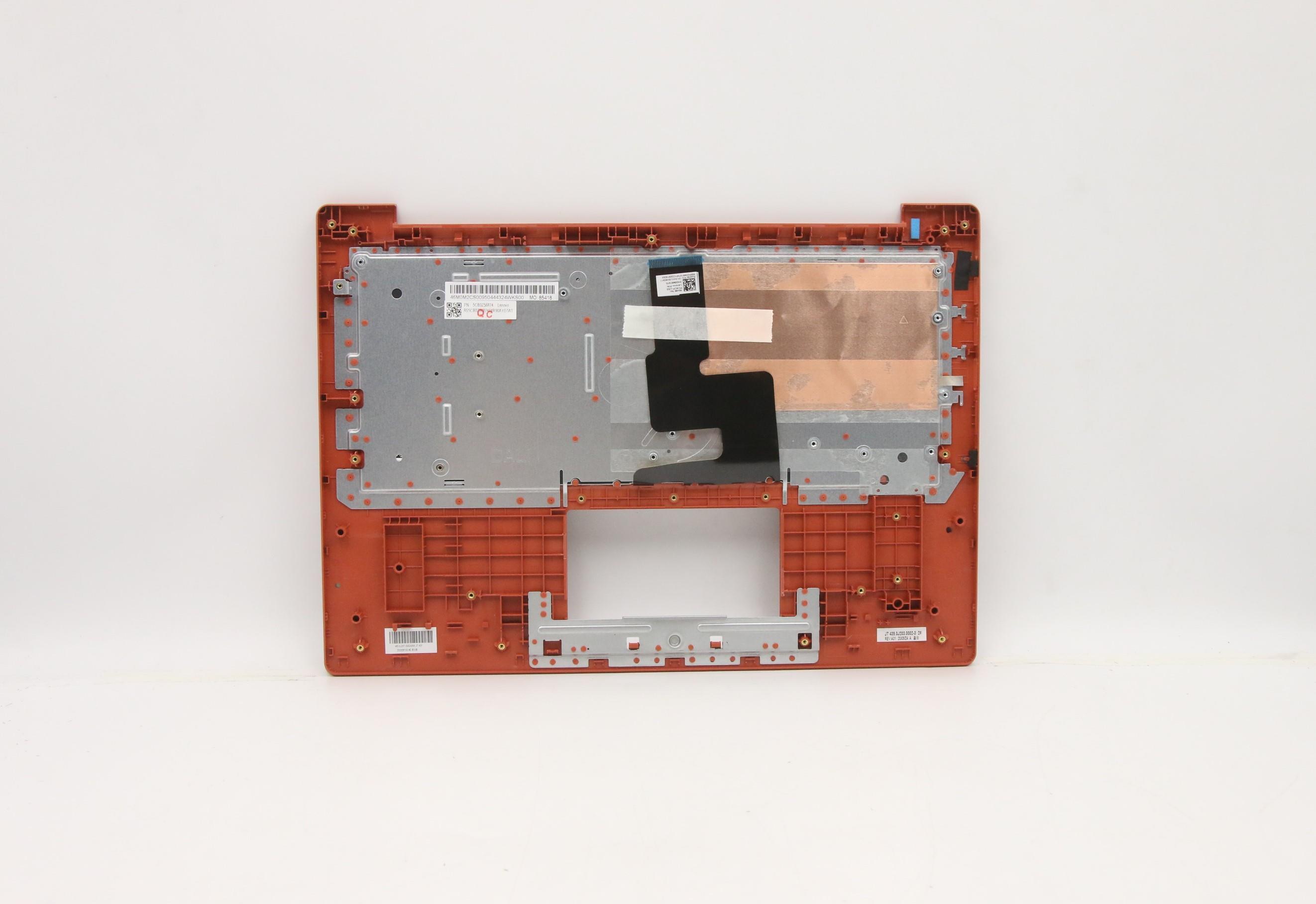 5CB0Z56874 - Original Lenovo Keyboard with Upper Cover (Palmrest), English, Flame Orange, Non_Backlight