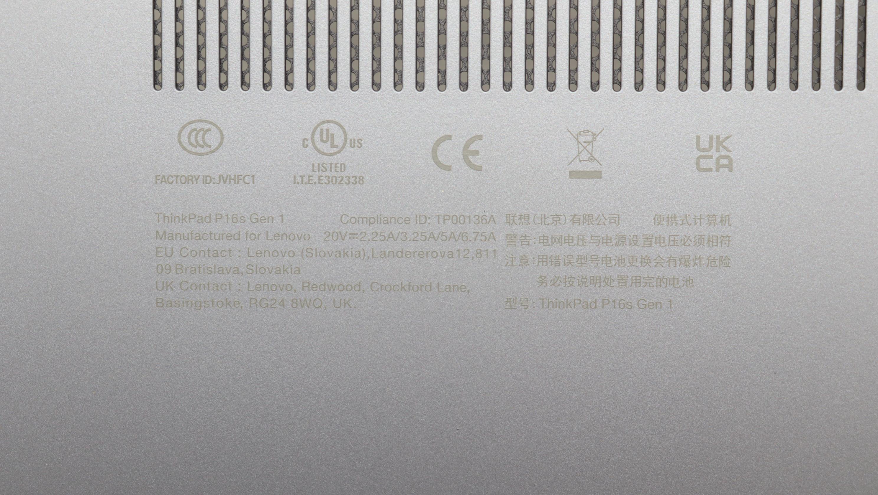 Lenovo Part  Original Lenovo COVER FRU P16SG1_D_COV_UMA_SUB_ASSY_GRAY