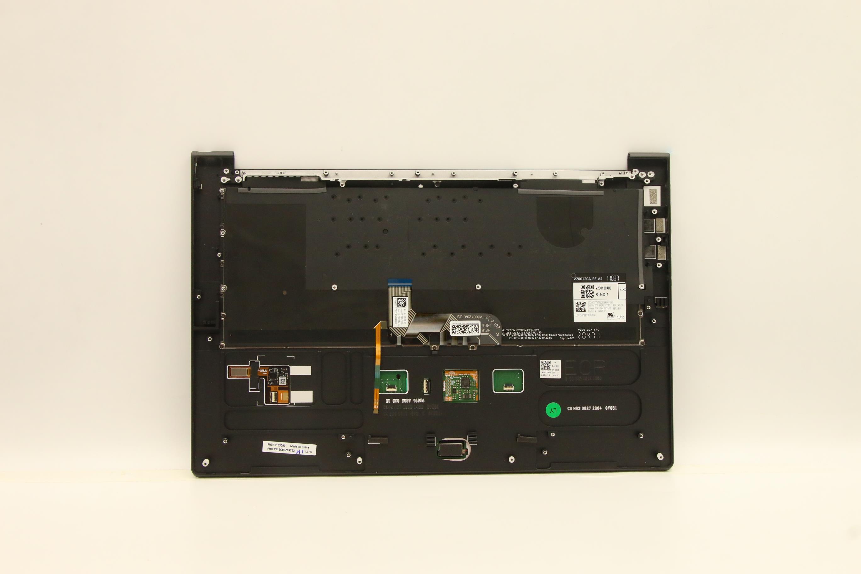 5CB0Z69792 - Original Lenovo Keyboard with Upper Cover (Palmrest),English,Deep Black,Backlight