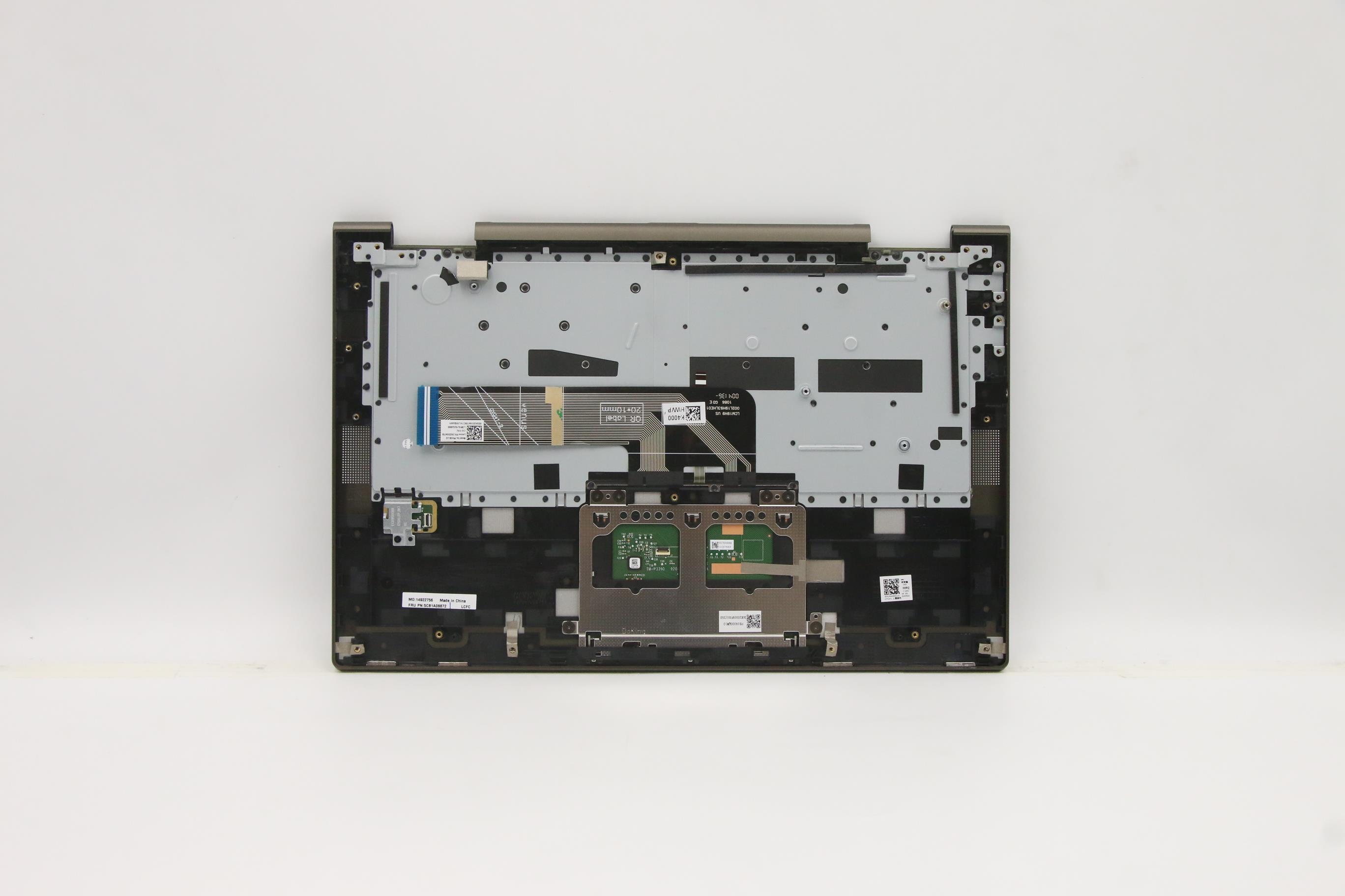 5CB1A08872 - Original Lenovo Keyboard with C-Cover,English,Dark Moss,Backlight