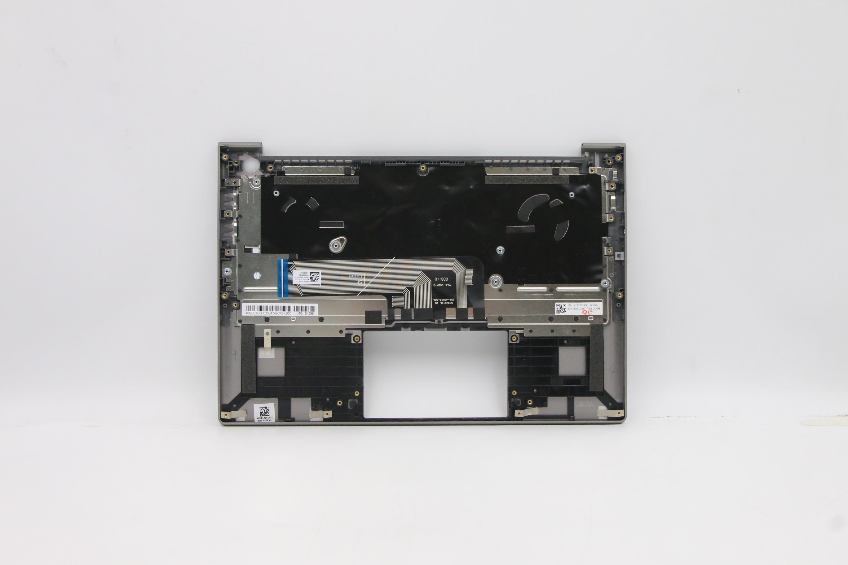 5CB1B02454 - Original Lenovo Keyboard with Upper Cover (Palmrest), English, Mineral Grey, Backlight, 20V9
