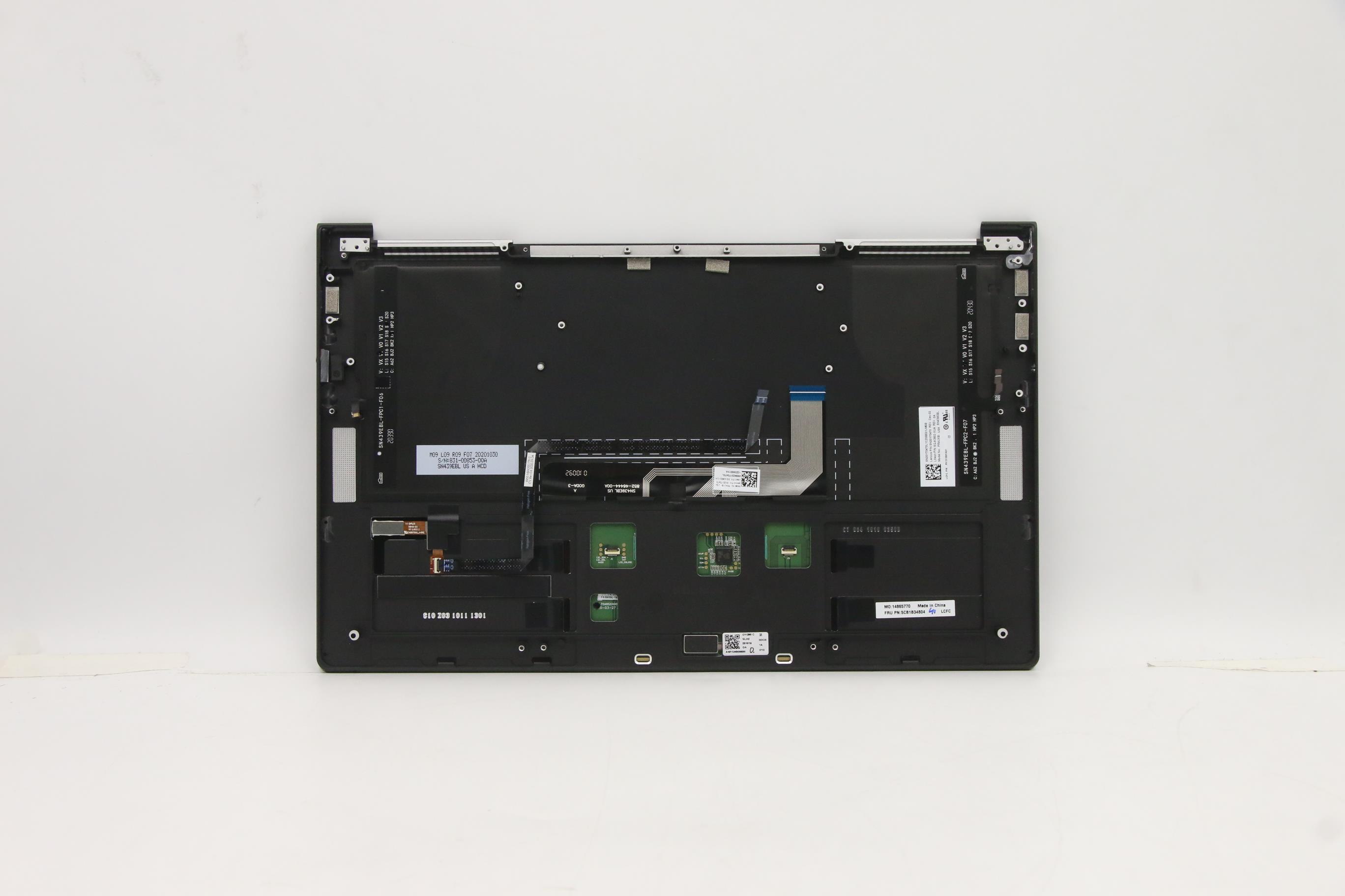 5CB1B34804 - Original Lenovo Keyboard with Upper Cover (Palmrest), English, Fingerprint