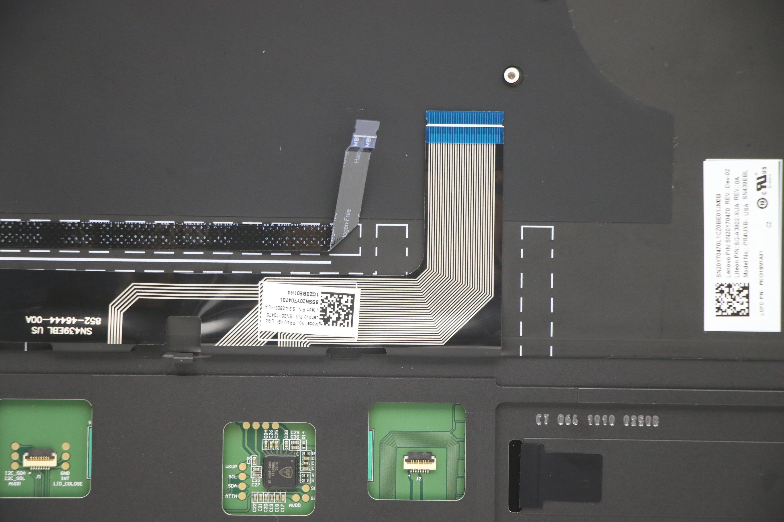 5CB1B34804 - Original Lenovo Keyboard with Upper Cover (Palmrest), English, Fingerprint