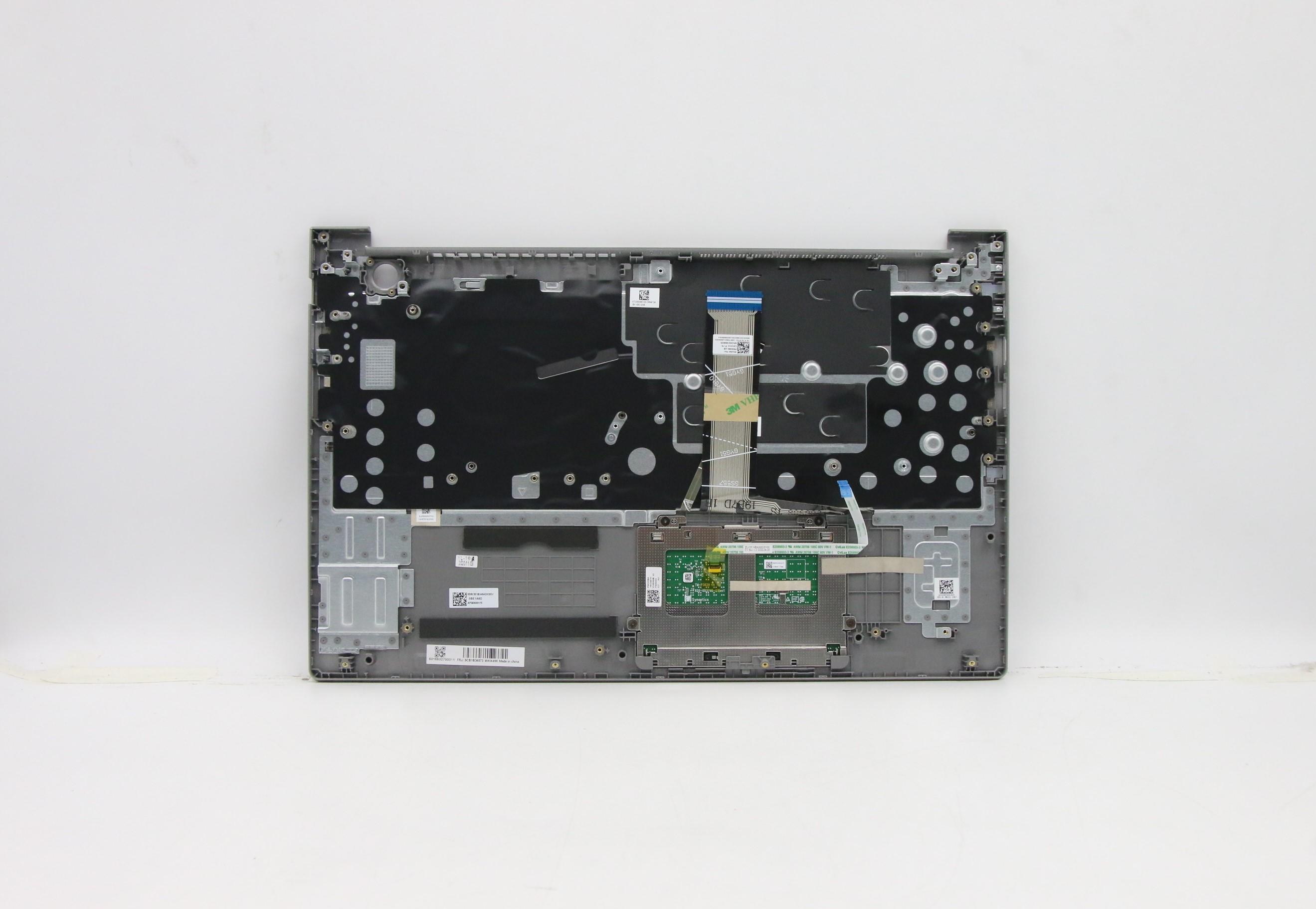 5CB1B34873 - Original Lenovo Keyboard with Upper Cover (Palmrest), English, 20VG HD, Mineral Grey, Backlight