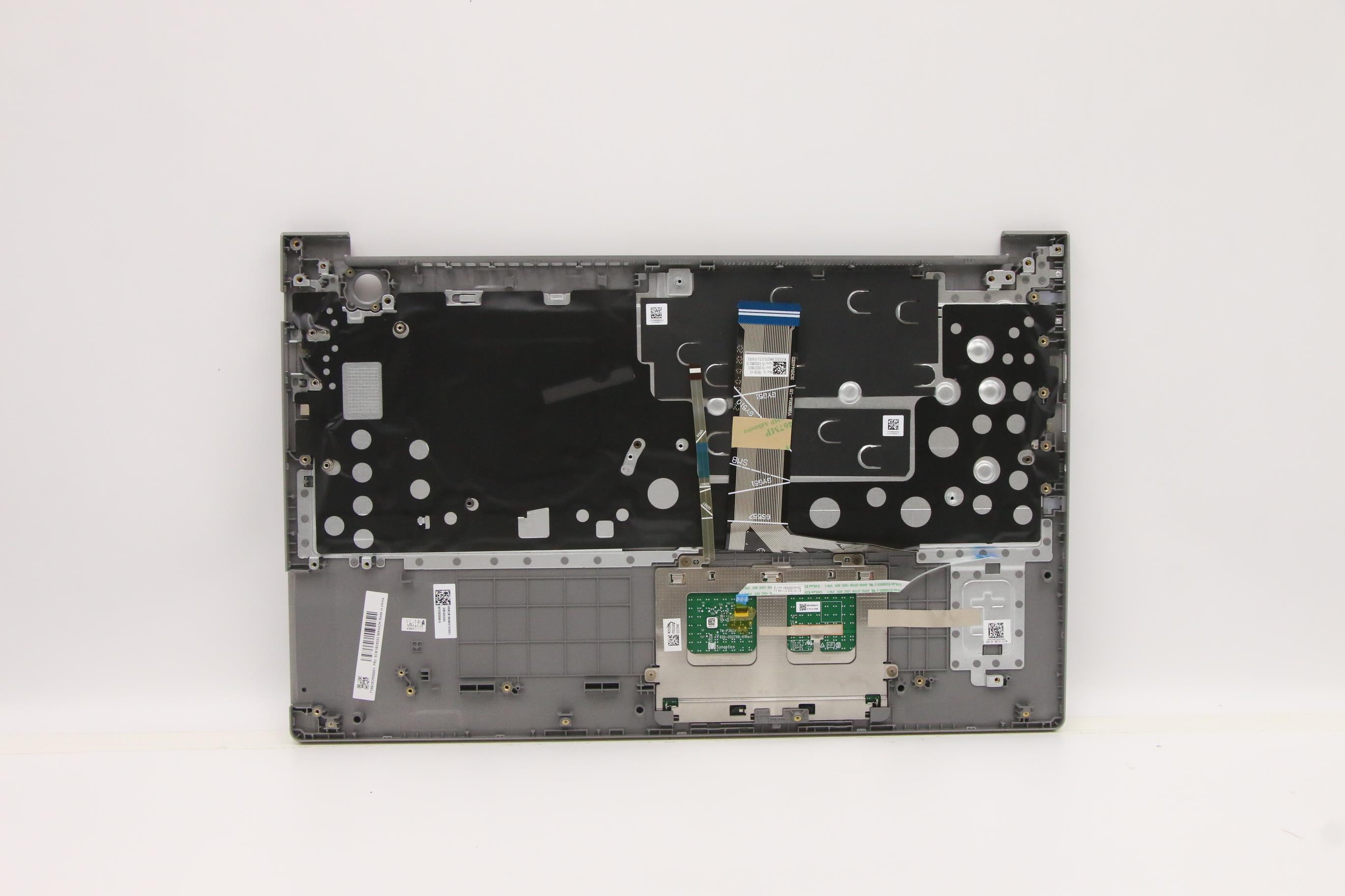 5CB1B35052 - Original Lenovo Keyboard with Upper Cover (Palmrest), English, Mineral Grey, Backlight