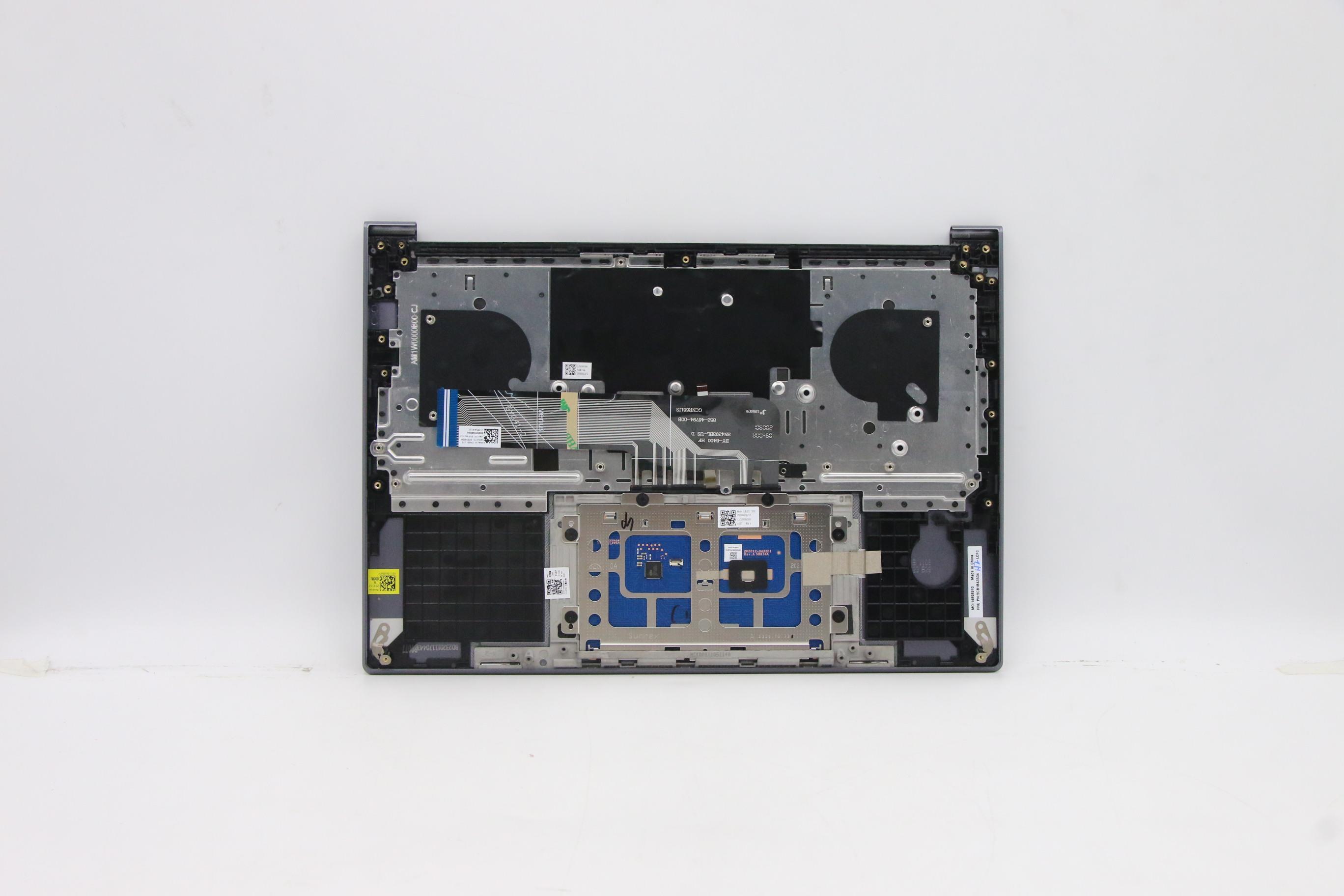 5CB1B43534 - Original Lenovo Keyboard with Upper Cover (Palmrest),English,Slate Grey