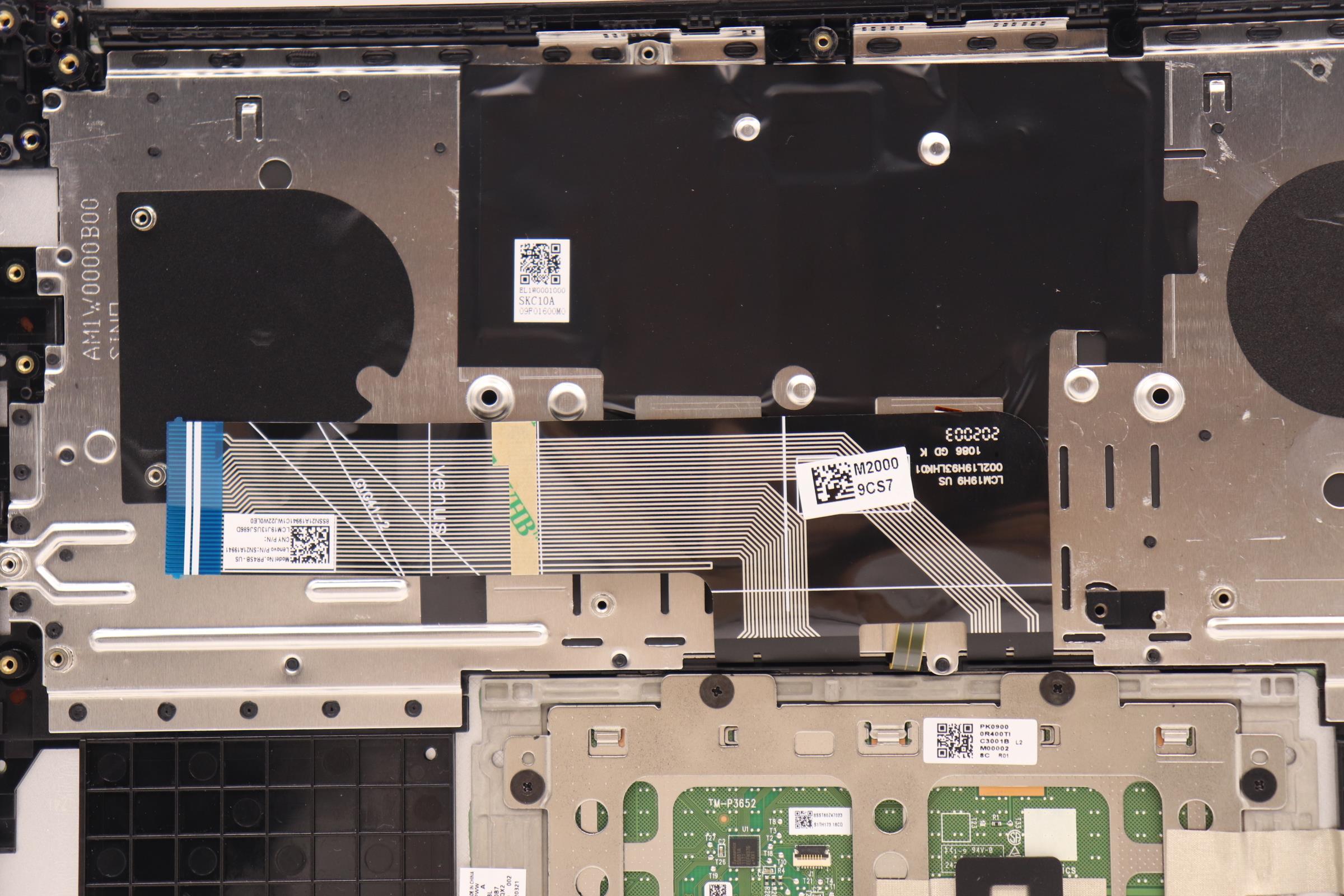 5CB1B44544 - Original Lenovo Keyboard with Upper Cover (Palmrest), English, 82LA, LIG_SR