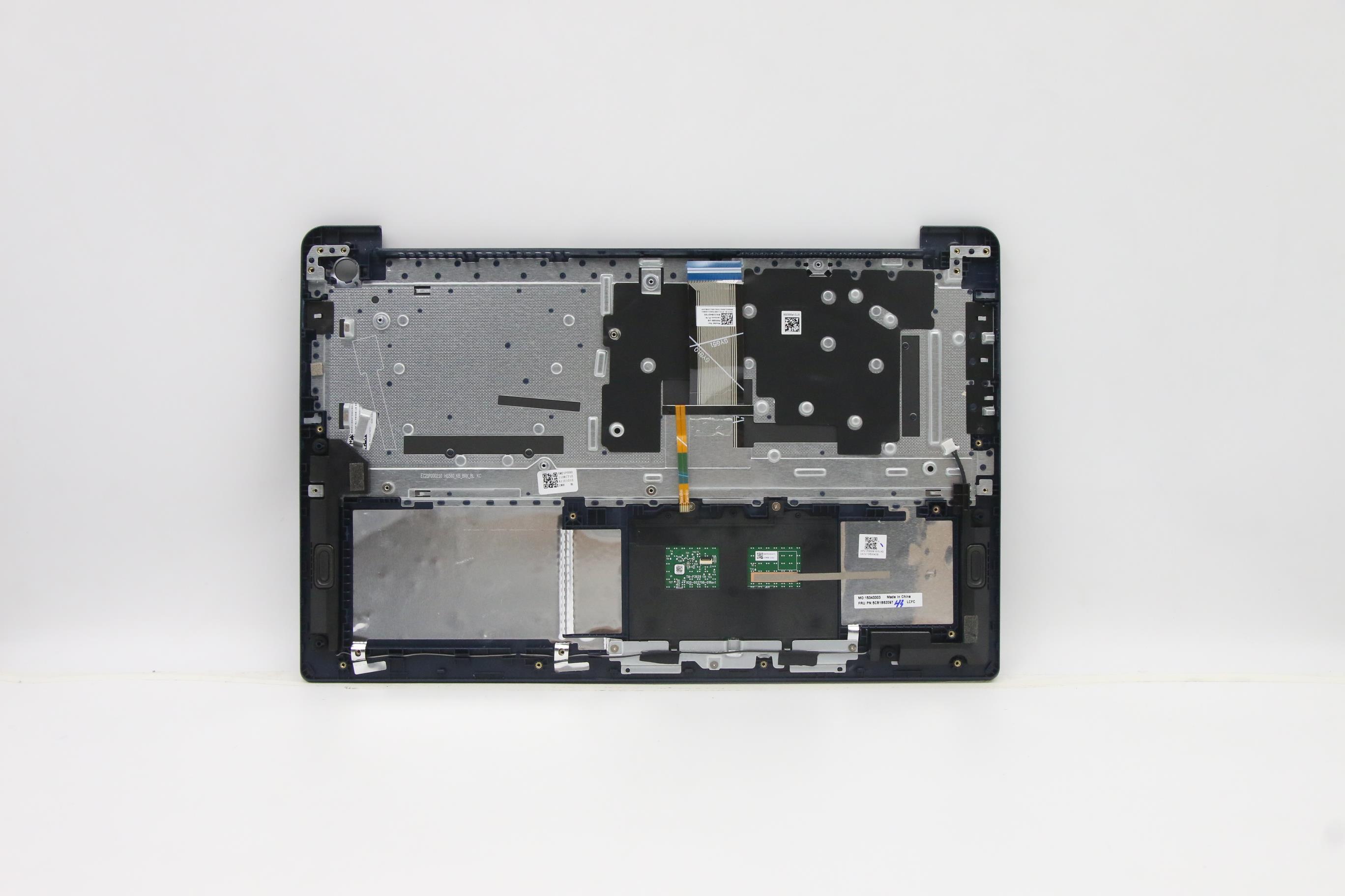 5CB1B62097 - Original Lenovo Keyboard with Upper Cover (Palmrest), English, Abyss Blue, Backlight, Fingerprint