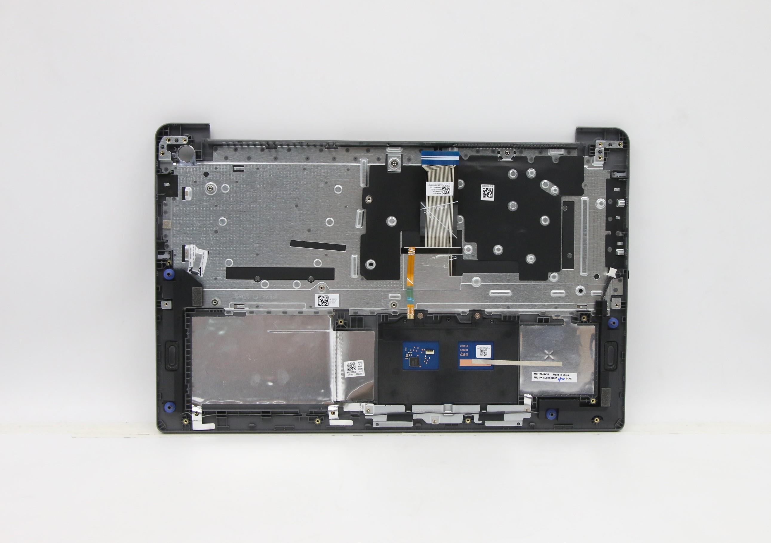 5CB1B64665 - Original Lenovo Keyboard with Upper Cover (Palmrest),English,Arctic Grey,Backlight,Fingerprint