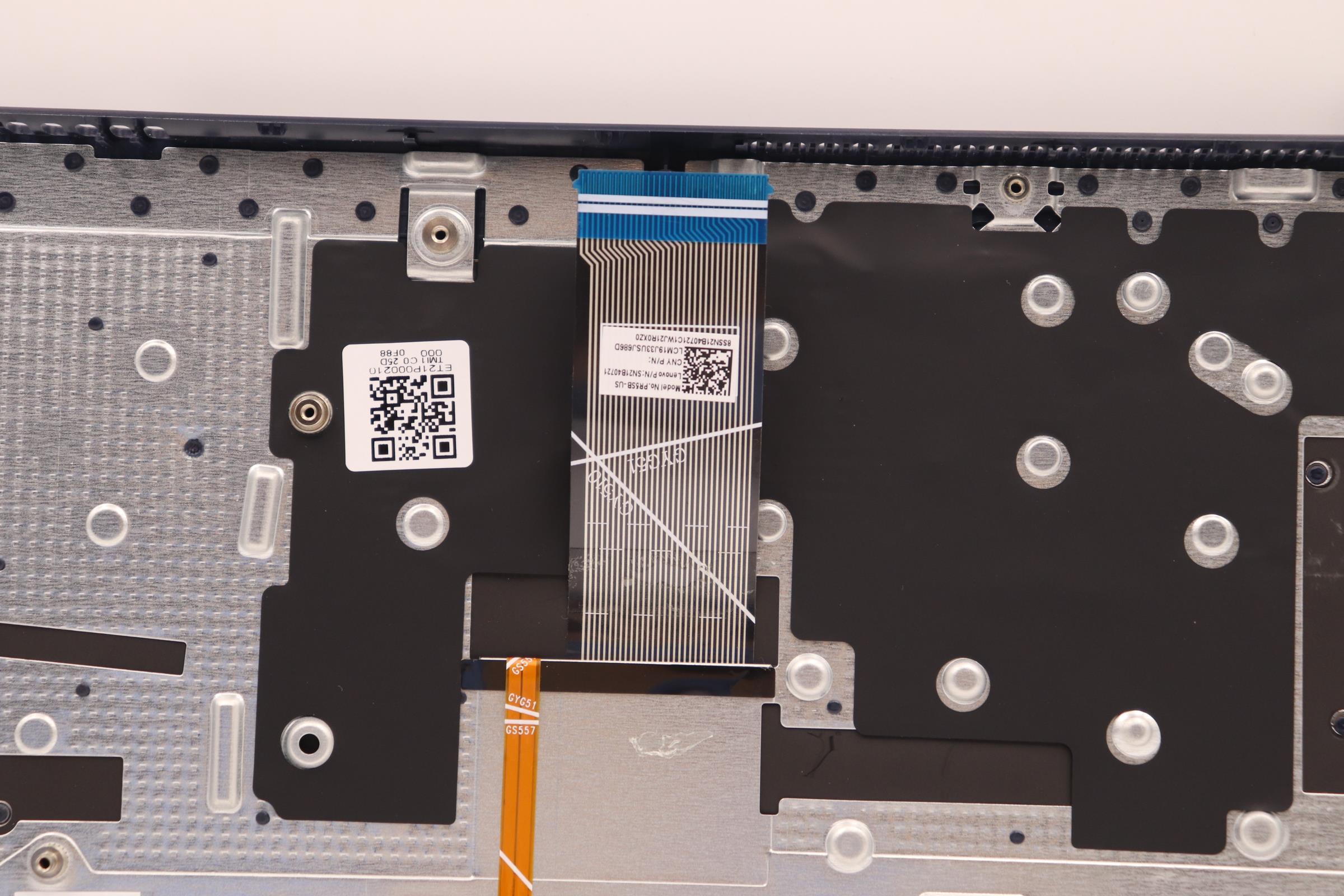 5CB1B69093 - Original Lenovo Keyboard with Upper Cover (Palmrest), English, 82H8, Non Fingerprint, AB, Backlight