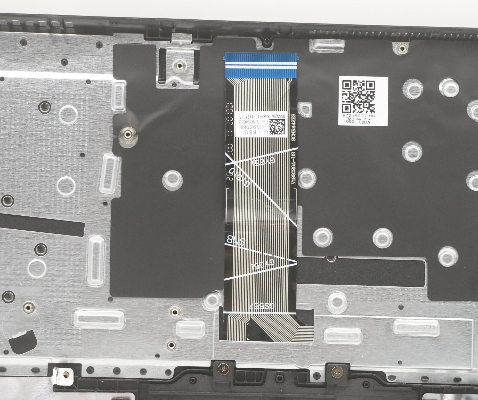 5CB1B96484 - Original Lenovo Keyboard with Upper Cover (Palmrest),English,Iron Grey