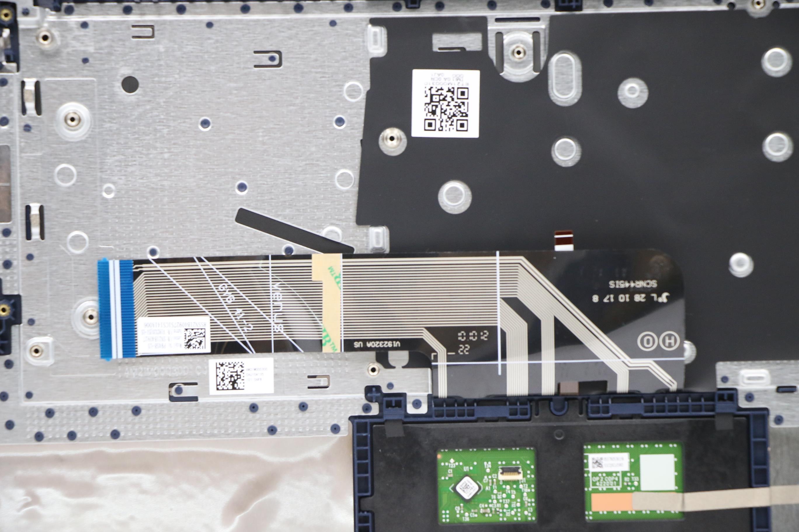 5CB1B97646 - Original Lenovo Keyboard with Upper Cover (Palmrest), English, Abyss Blue, Backlight, Fingerprint