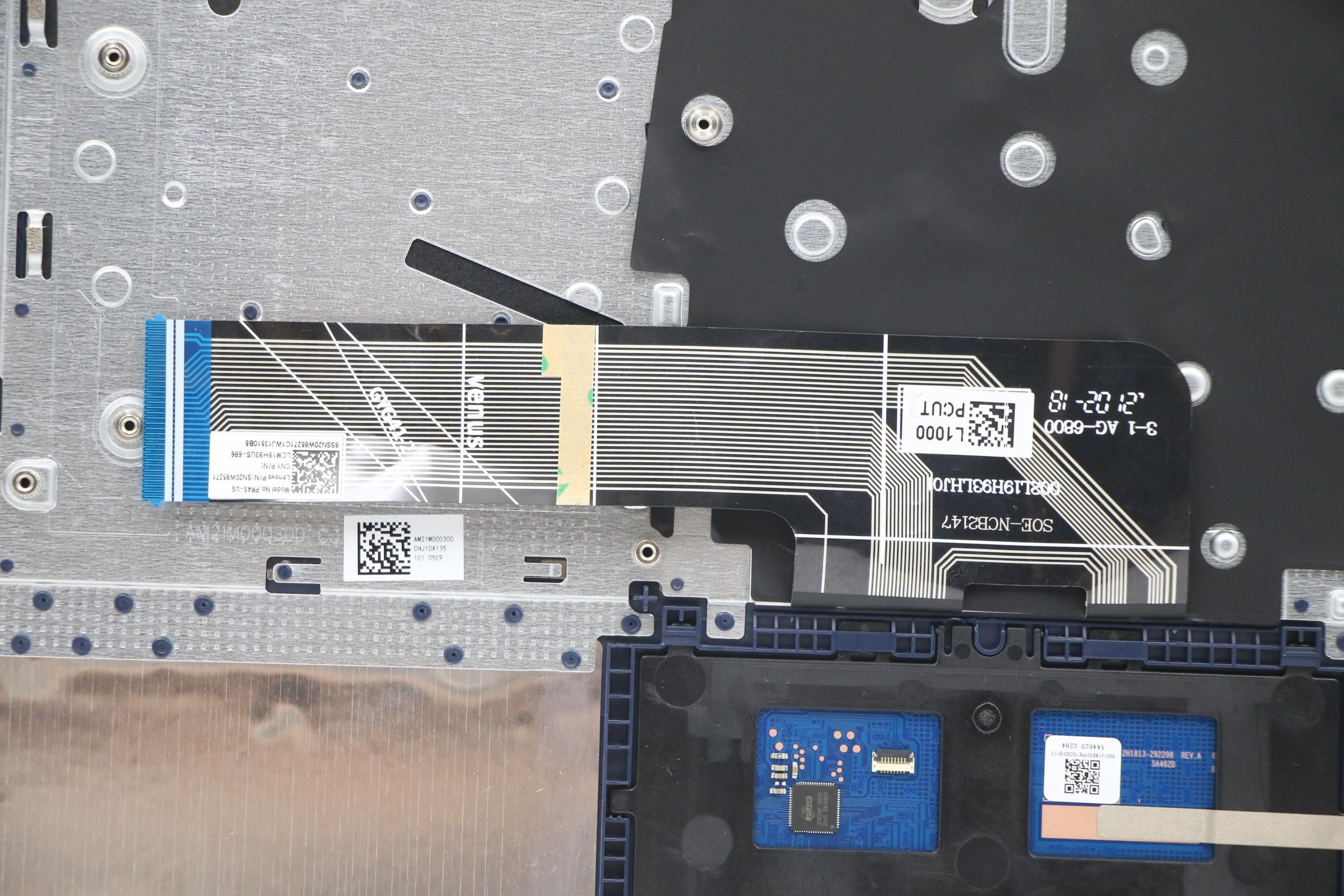 5CB1B97710 - Original Lenovo Keyboard with Upper Cover (Palmrest),English,Abyss Blue,Non_Backlight,Non_Fingerprint