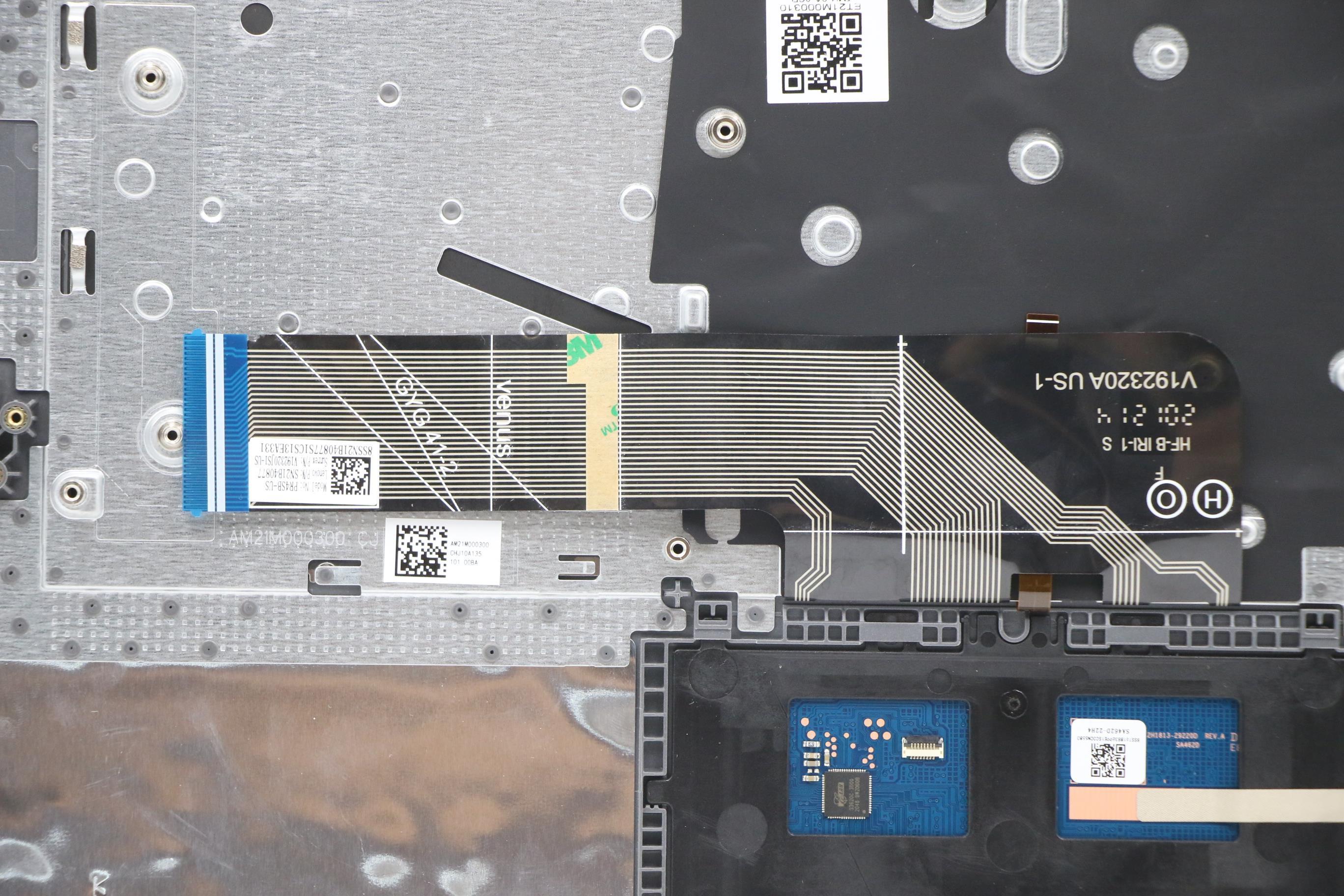 5CB1C04399 - Original Lenovo Keyboard with Upper Cover (Palmrest),English,Arctic Grey,Backlight,Non_Fingerprint