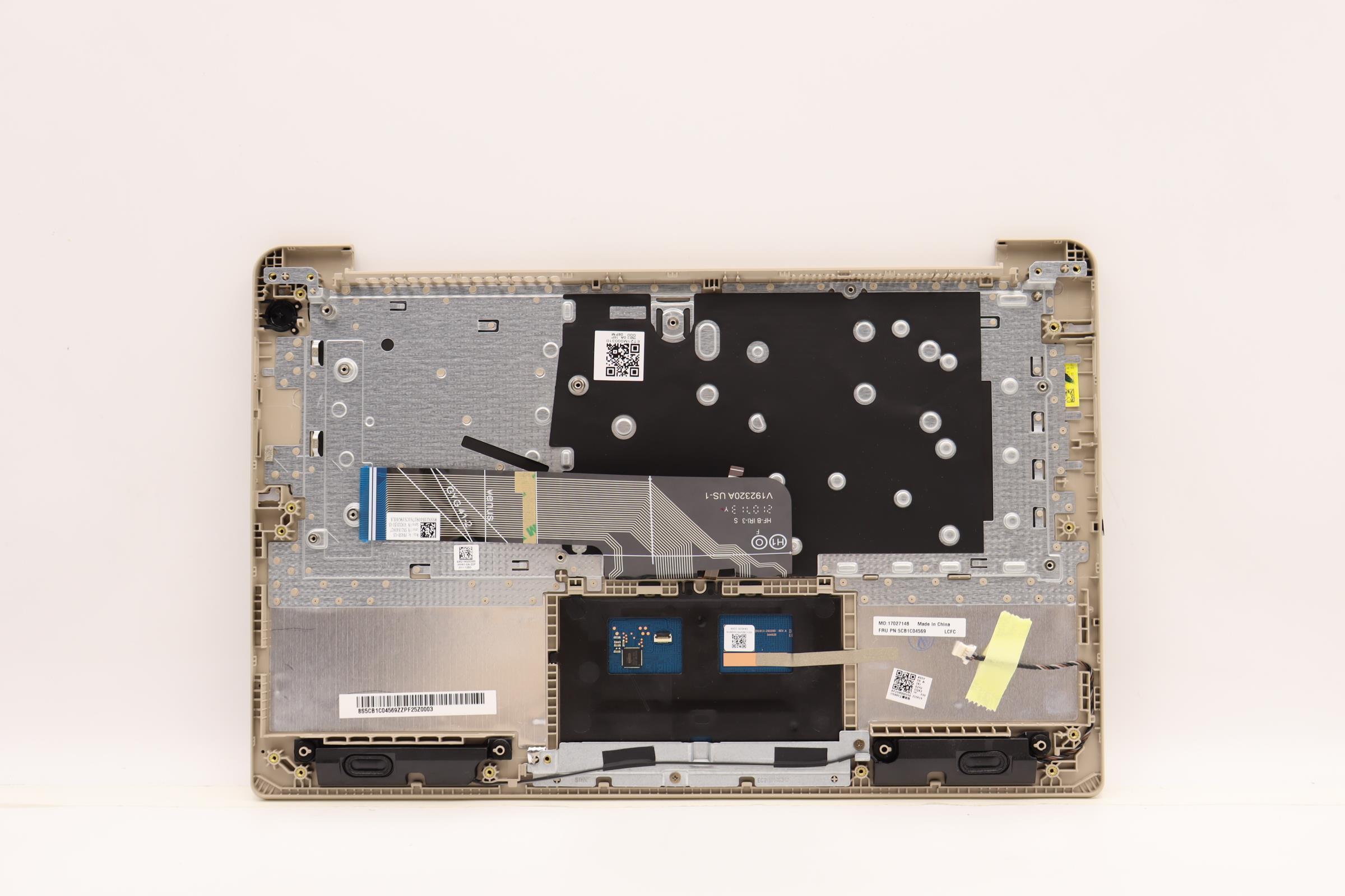 5CB1C04569 - Original Lenovo Keyboard with Upper Cover (Palmrest), English, 82H7, SD, Non Fingerprint, Backlight, D