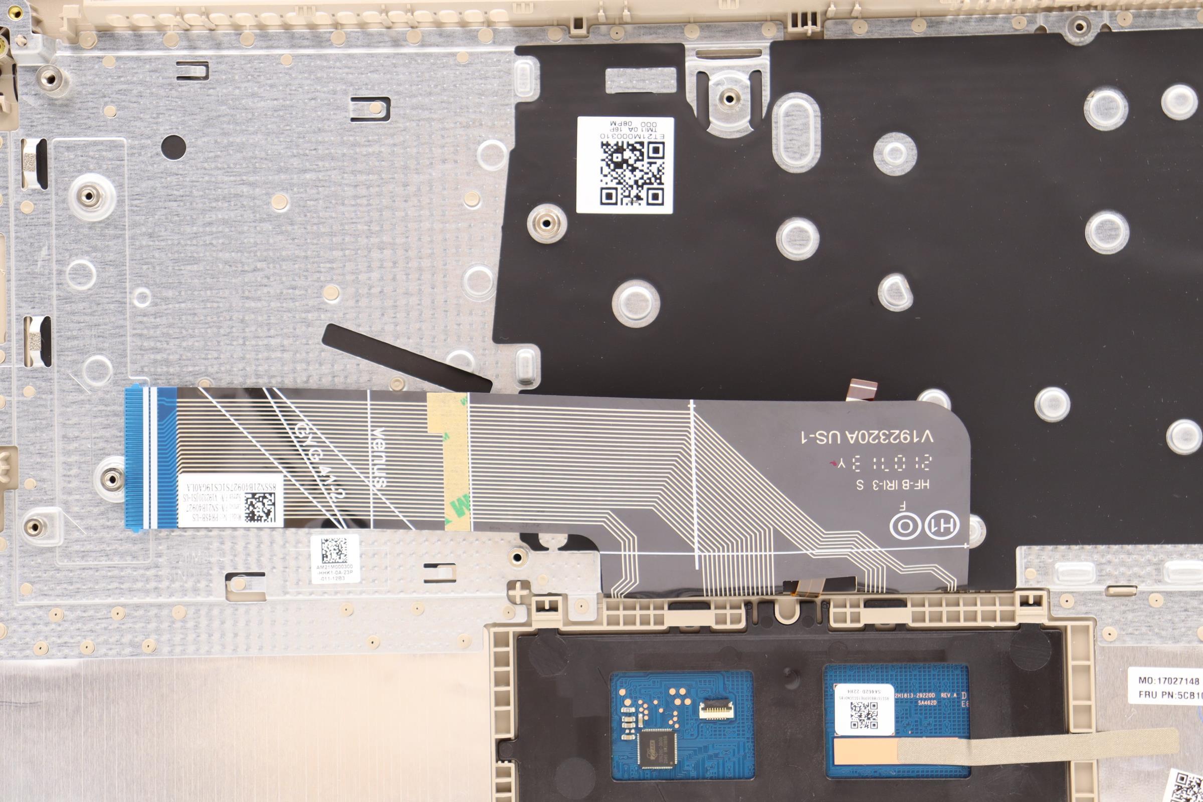 5CB1C04569 - Original Lenovo Keyboard with Upper Cover (Palmrest), English, 82H7, SD, Non Fingerprint, Backlight, D