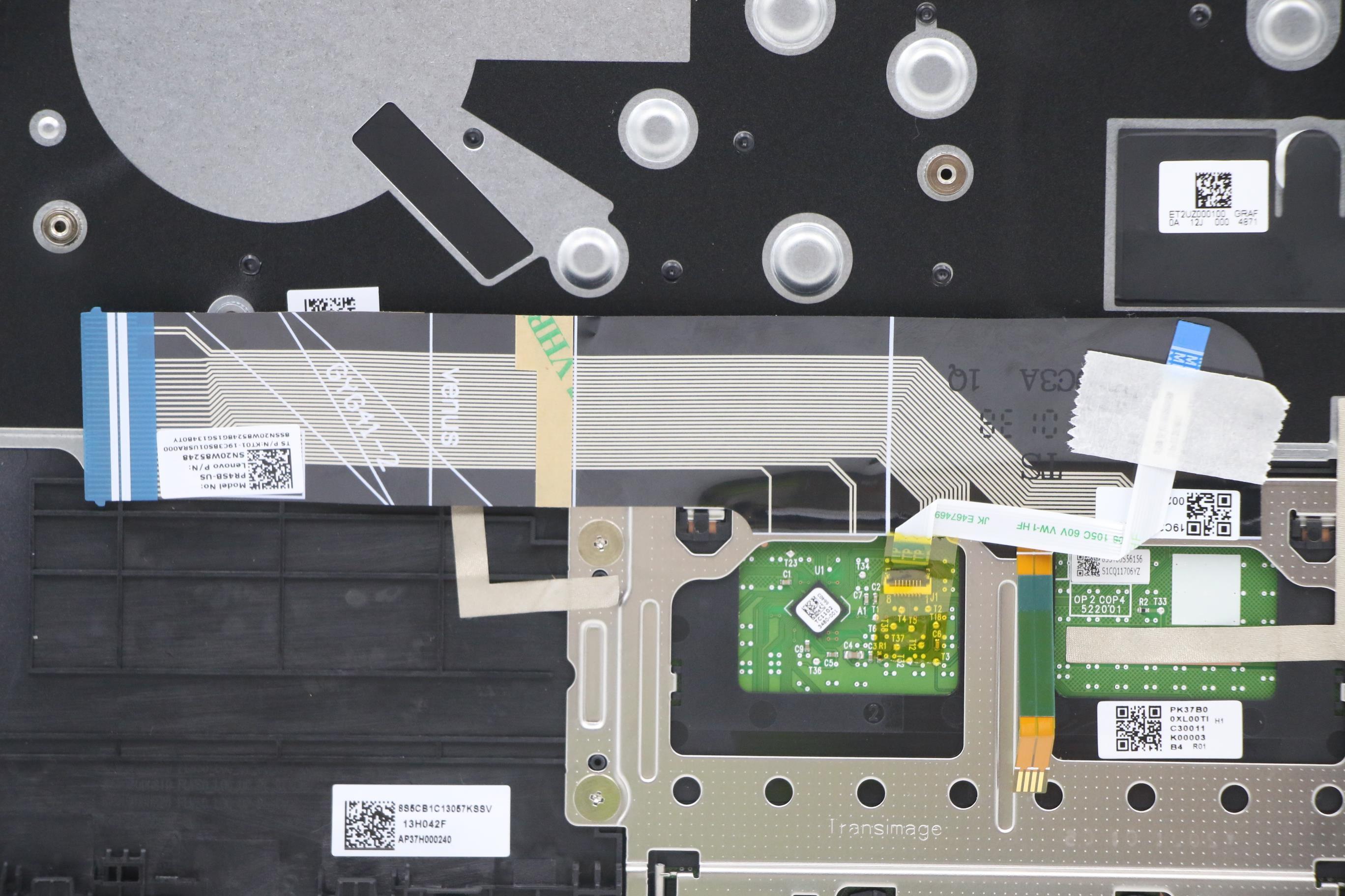 5CB1C13057 - Original Lenovo Keyboard with Upper Cover (Palmrest), English, 82LM, BLKD, Non_Fingerprint, Backlight