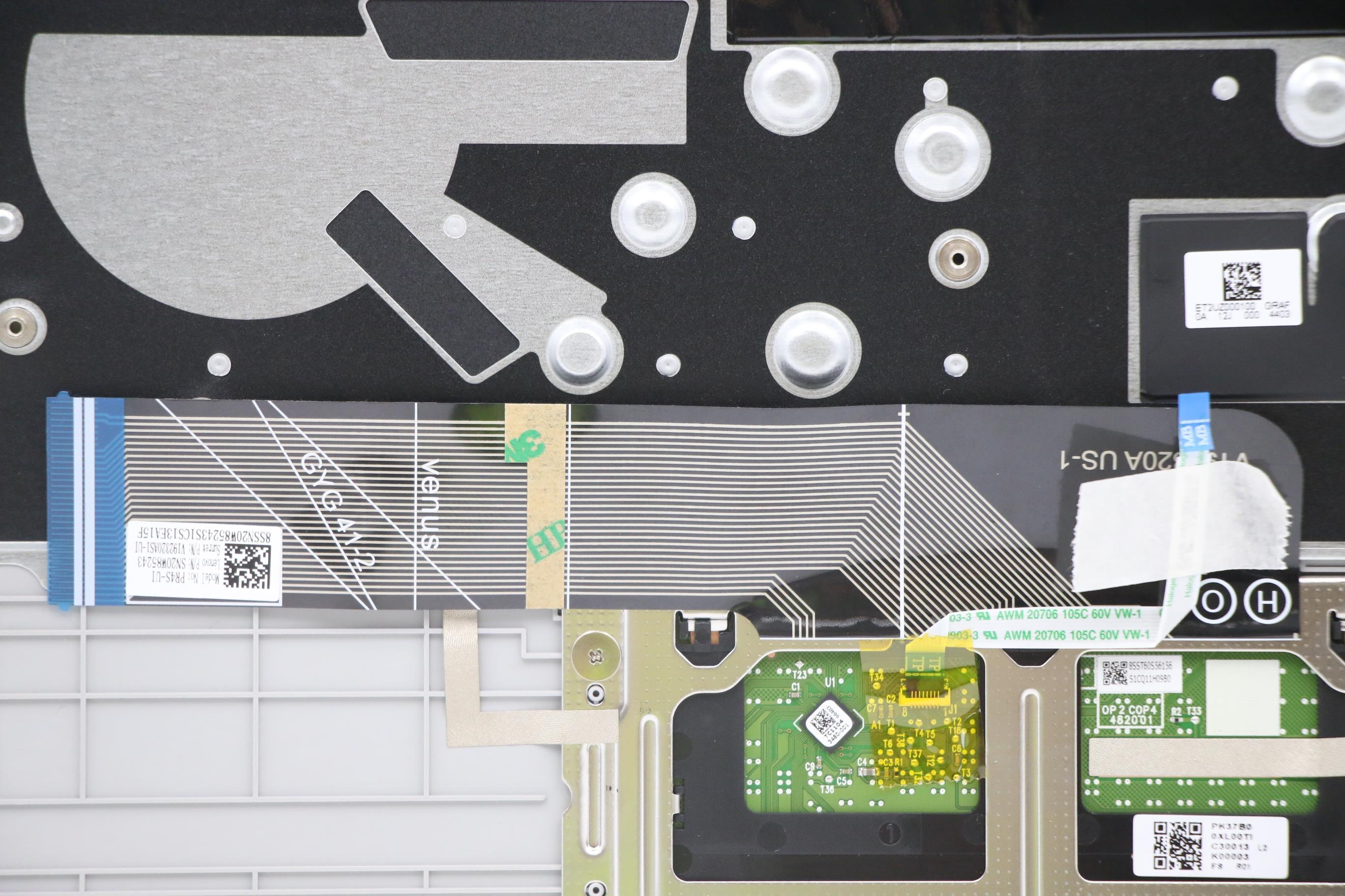 5CB1C13102 - Original Lenovo Keyboard with Upper Cover (Palmrest), English, 82LM, SILD, Fingerprint, No_Backlight, English