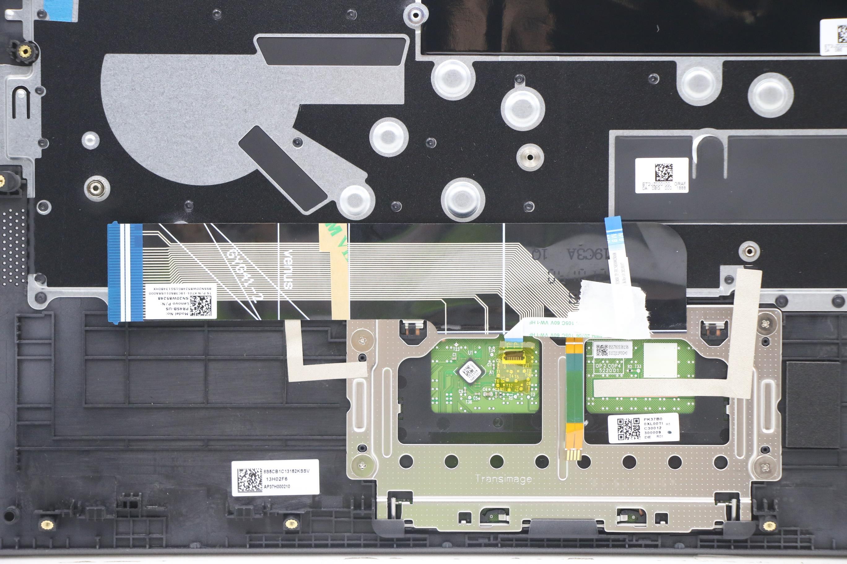 5CB1C13152 - Original Lenovo Keyboard with Upper Cover (Palmrest), English, 82LM, BLKD, Fingerprint, Backlight