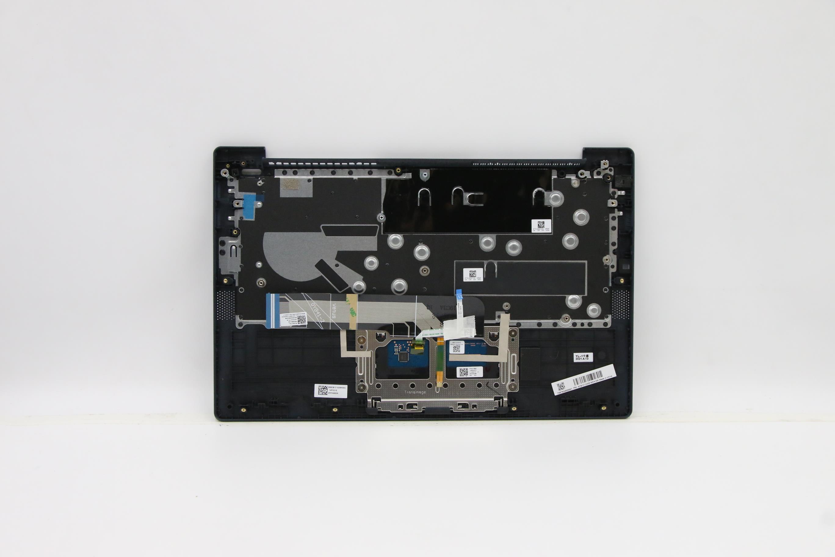 5CB1C13209 - Original Lenovo Keyboard with Upper Cover (Palmrest), English, Abyss Blue, Backlight, Fingerprint