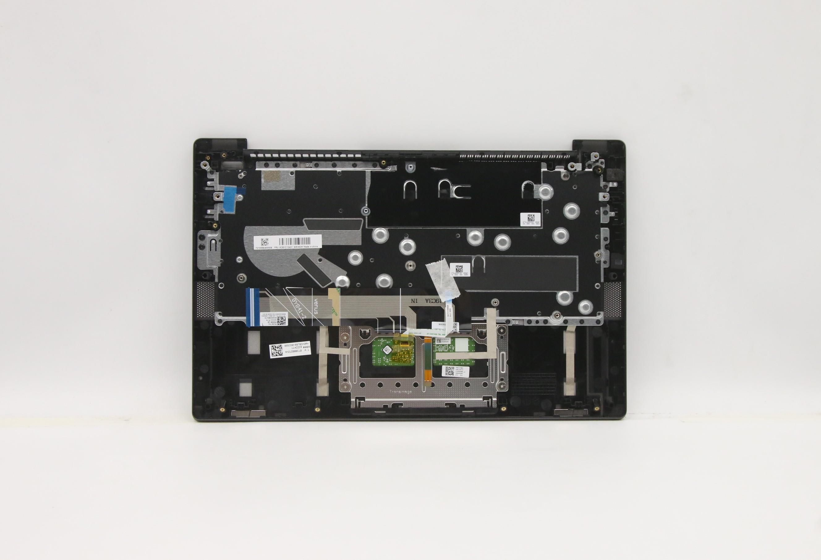 5CB1C13431 - Original Lenovo Keyboard with Upper Cover (Palmrest), English, Black, Backlight, Fingerprint
