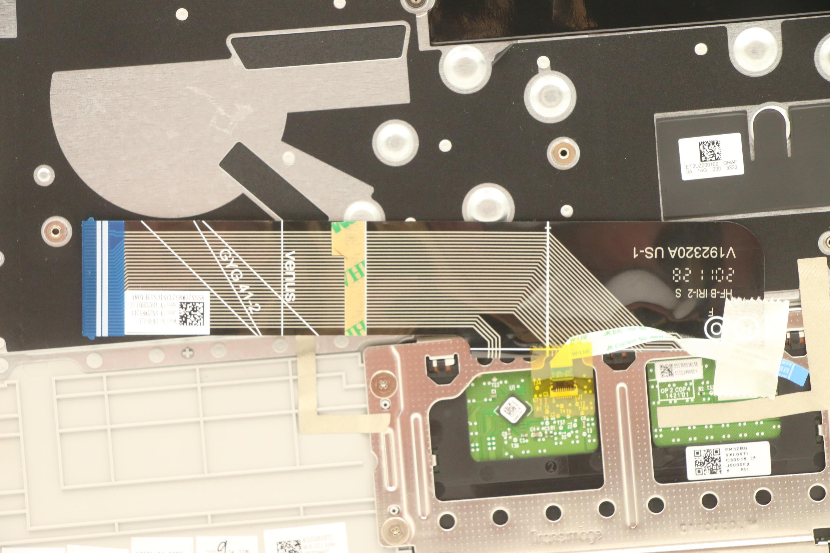 5CB1C13512 - Original Lenovo Keyboard with Upper Cover (Palmrest), English, Euro, Silver, Non_Backlight, Non_Fingerprint