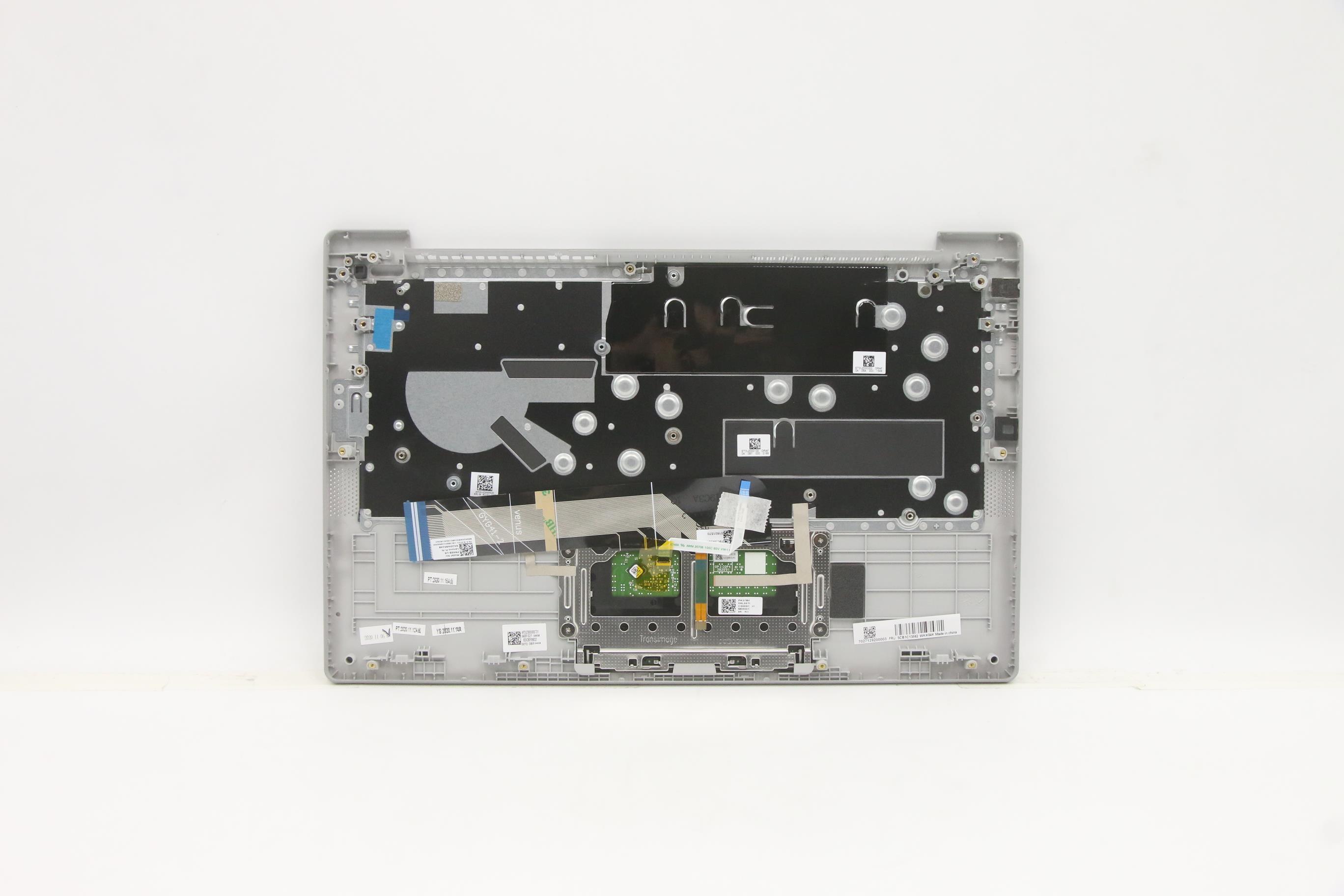 5CB1C13592 - Original Lenovo Keyboard with Palmrest (Top Cover) Fingerprint, C82LM PL_SILD BLKB_US