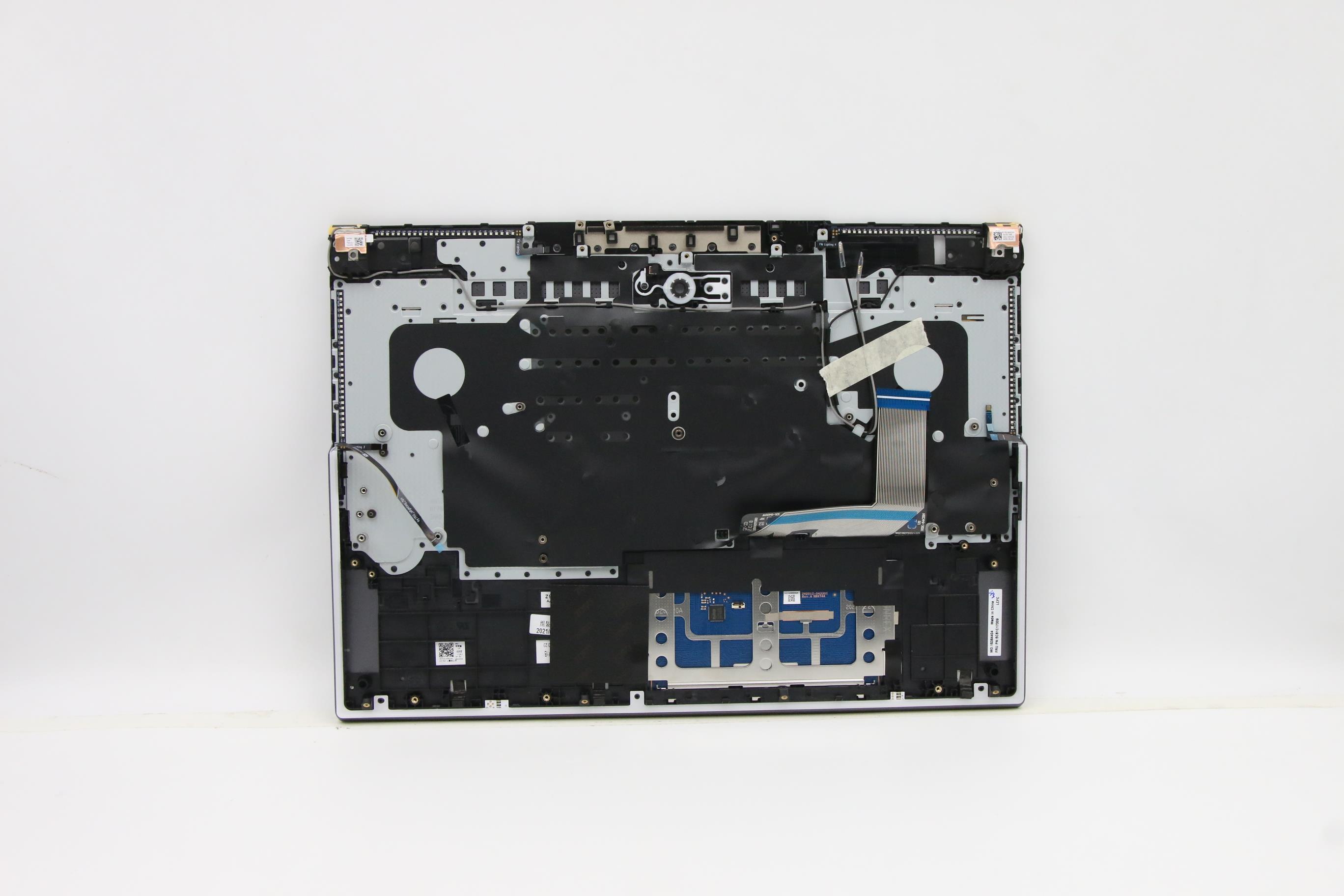 5CB1C17309 - Original Lenovo Keyboard with Upper Cover (Palmrest), English, Storm Grey
