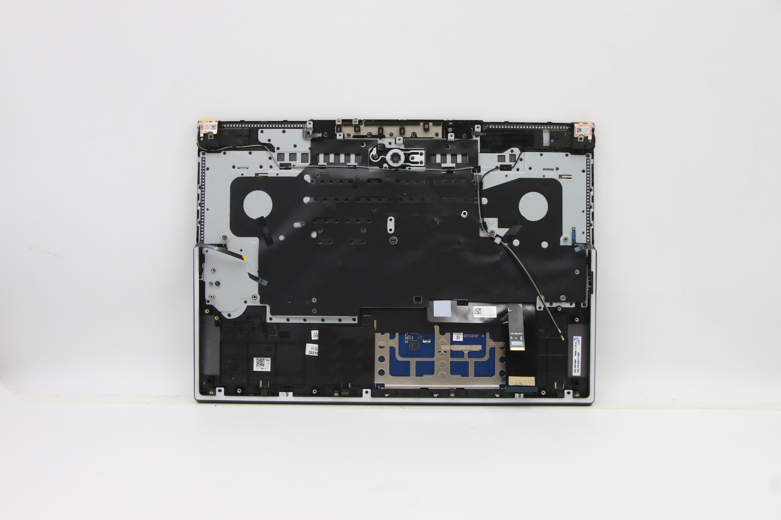5CB1C17335 - Original Lenovo Keyboard with Upper Cover (Palmrest), English, Grey, Backlight