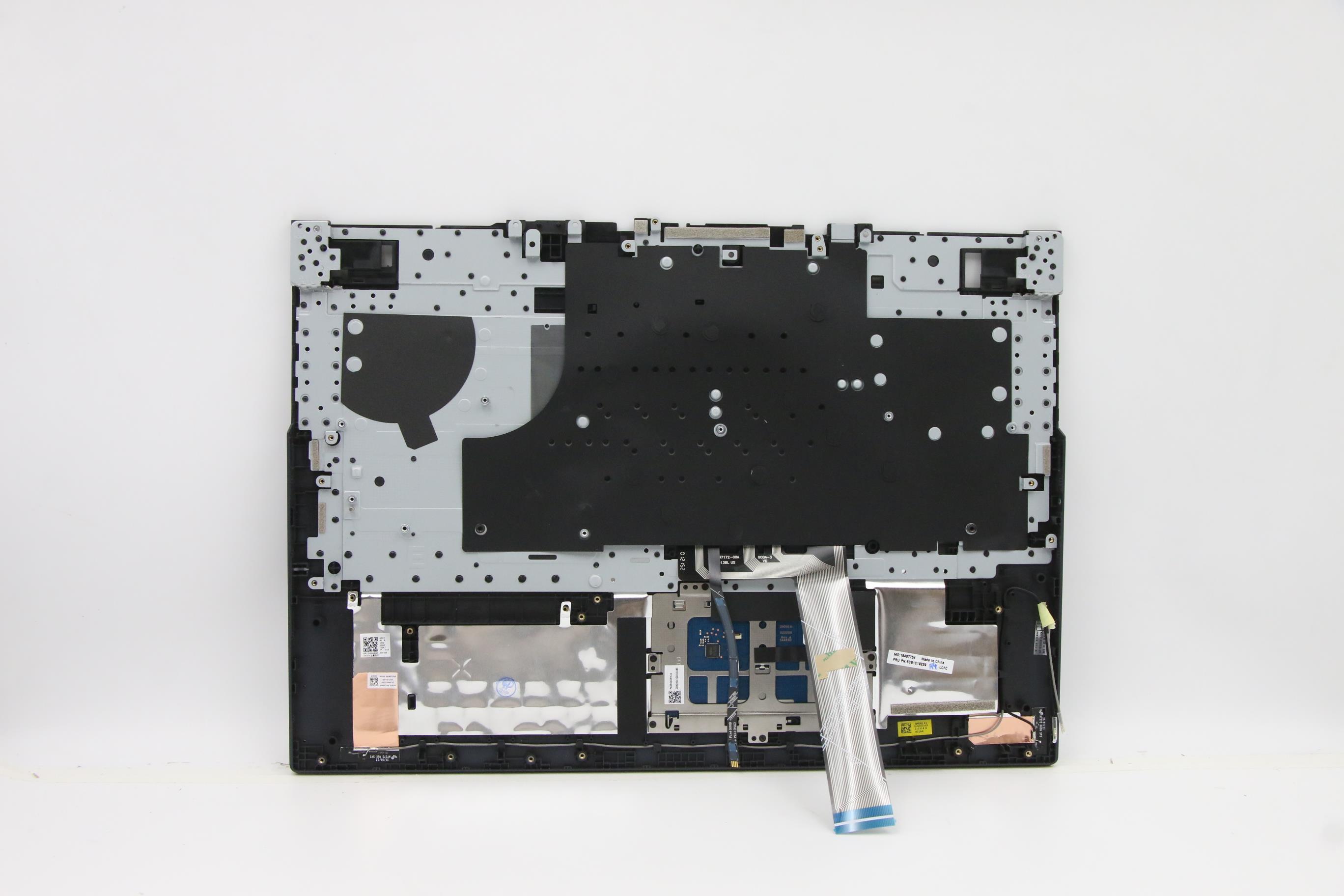 5CB1C19229 - Original Lenovo Keyboard with Upper Cover (Palmrest), English, Blue, Backlight, 82JY