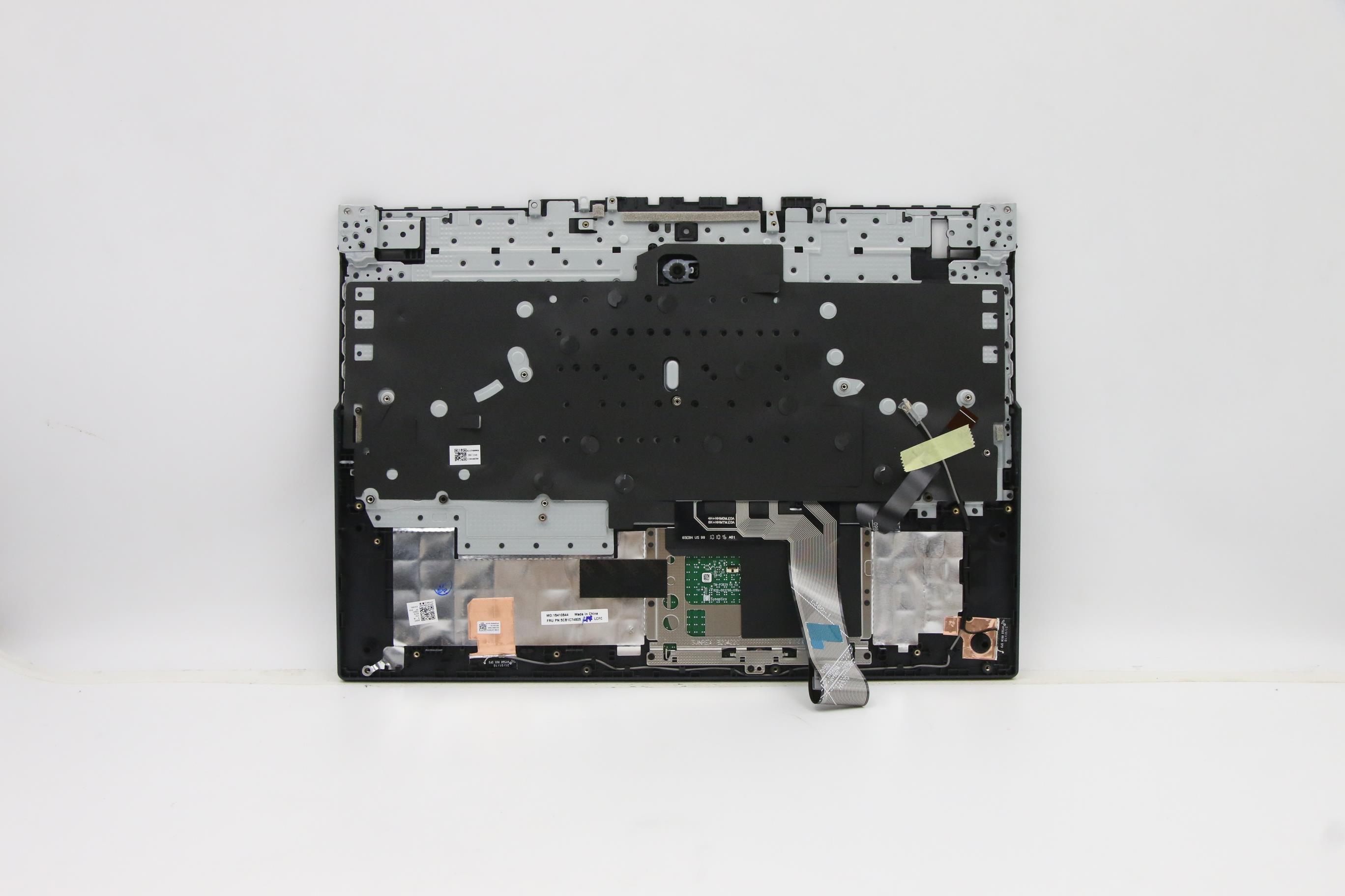 5CB1C74805 - Original Lenovo Keyboard with Upper Cover (Palmrest), English, Blue, RGB Backlight