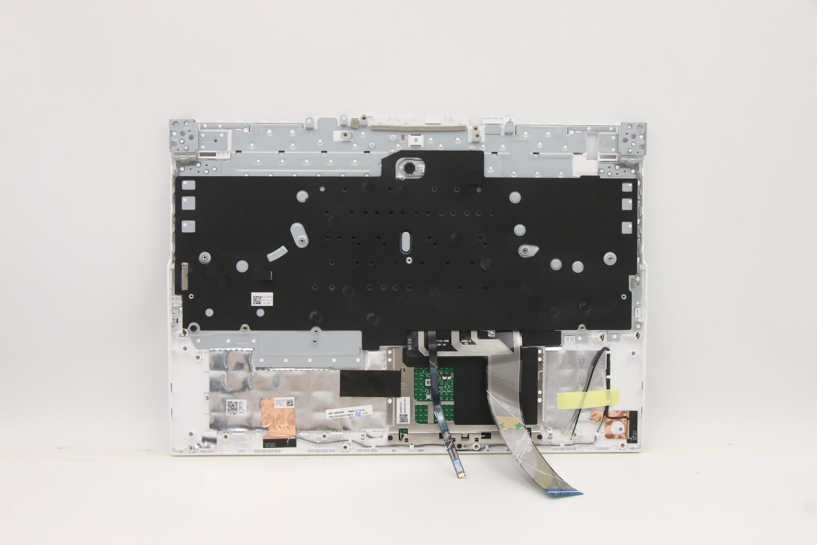 5CB1C74873 - Original Lenovo Keyboard with Upper Cover (Palmrest), English, Slate Grey, Backlight