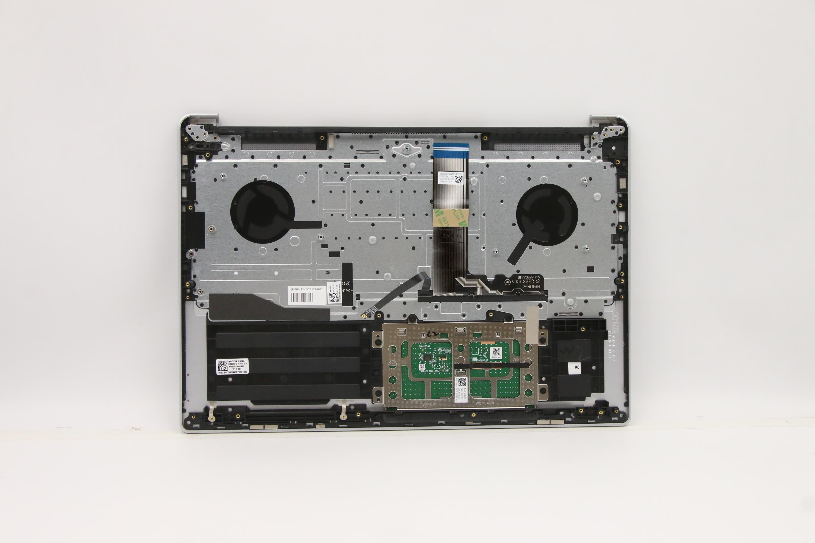 5CB1C74906 - Original Lenovo Keyboard with Upper Cover (Palmrest), English, 82L5 CLO DIS