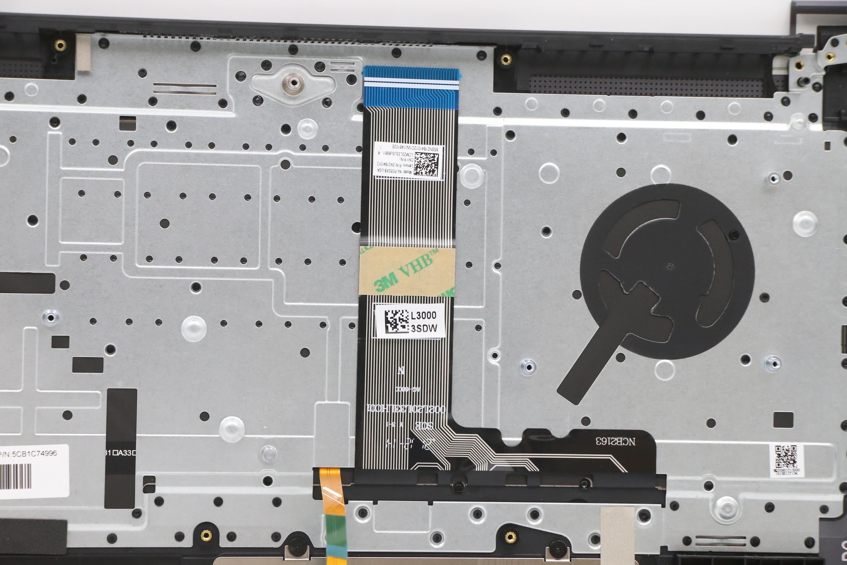 5CB1C74996 - Original Lenovo Keyboard with Upper Cover (Palmrest), English, Backlight